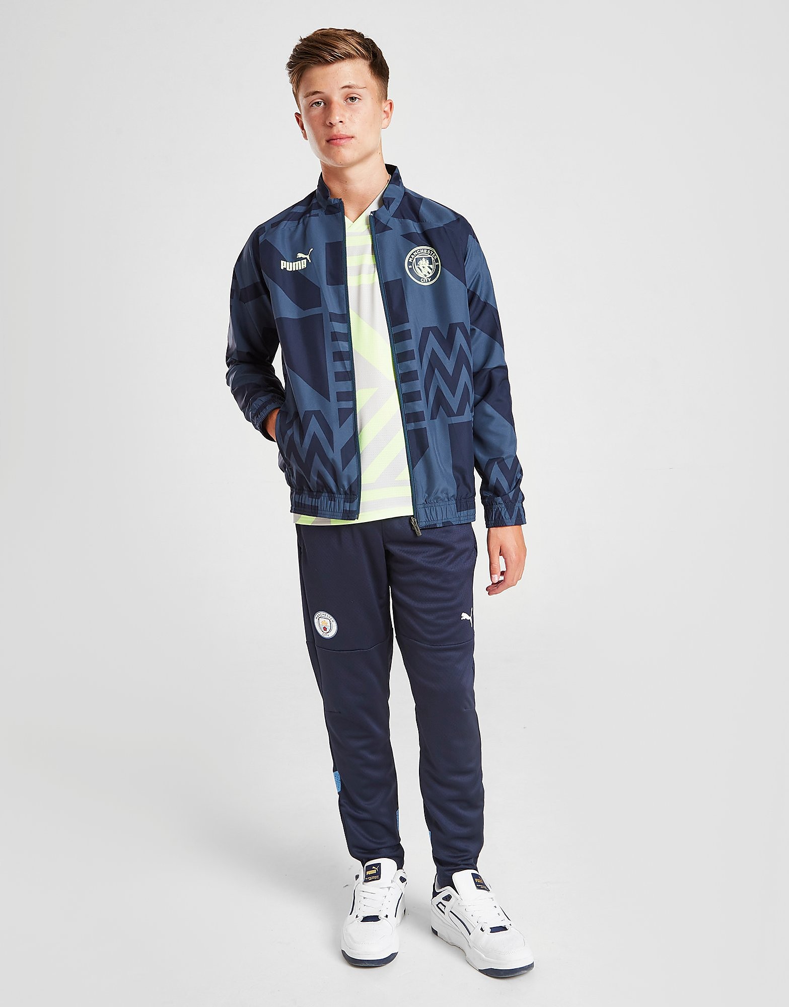 

Puma Manchester City Pre Match Jacket Junior - Navy - Kids, Navy