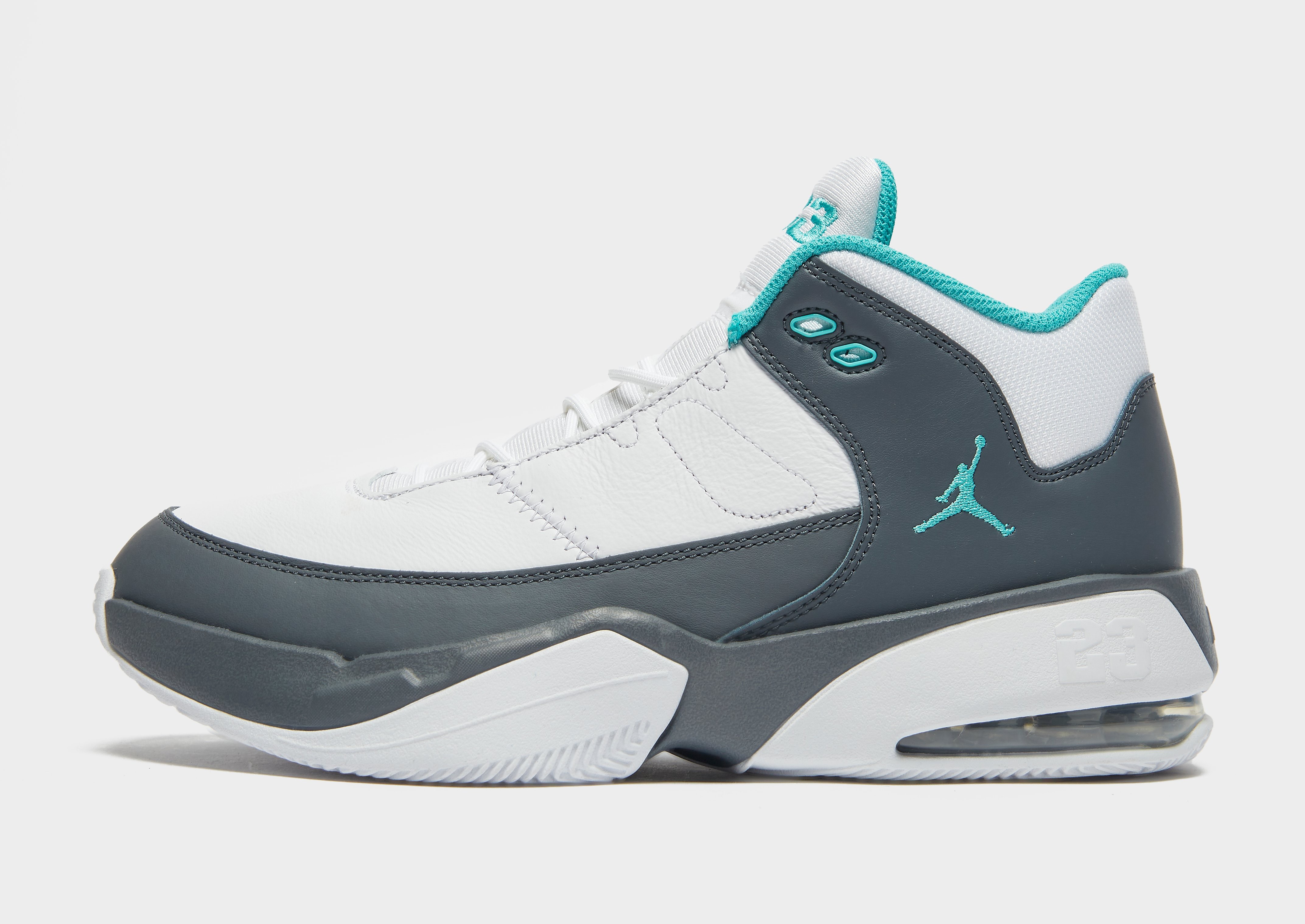 

Jordan AJ Max Aura 3 - White/Flint Grey/Washed Teal/Grey - Mens, White/Flint Grey/Washed Teal/Grey