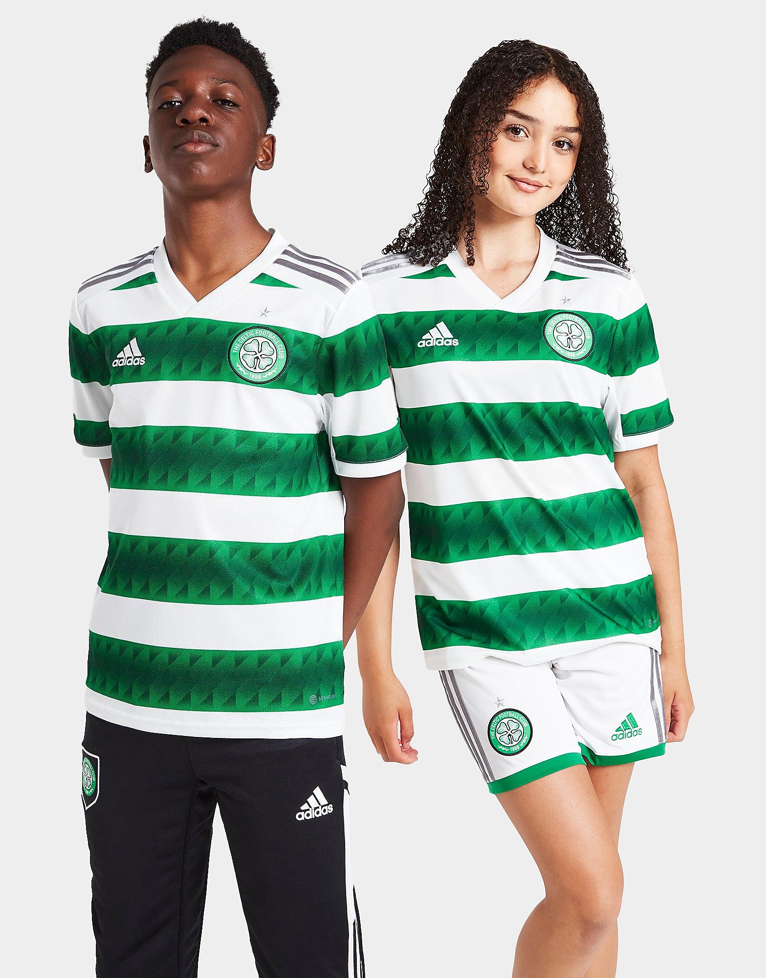 

adidas Celtic FC 2022/23 Home Shirt Junior - White/Green - Kids, White/Green