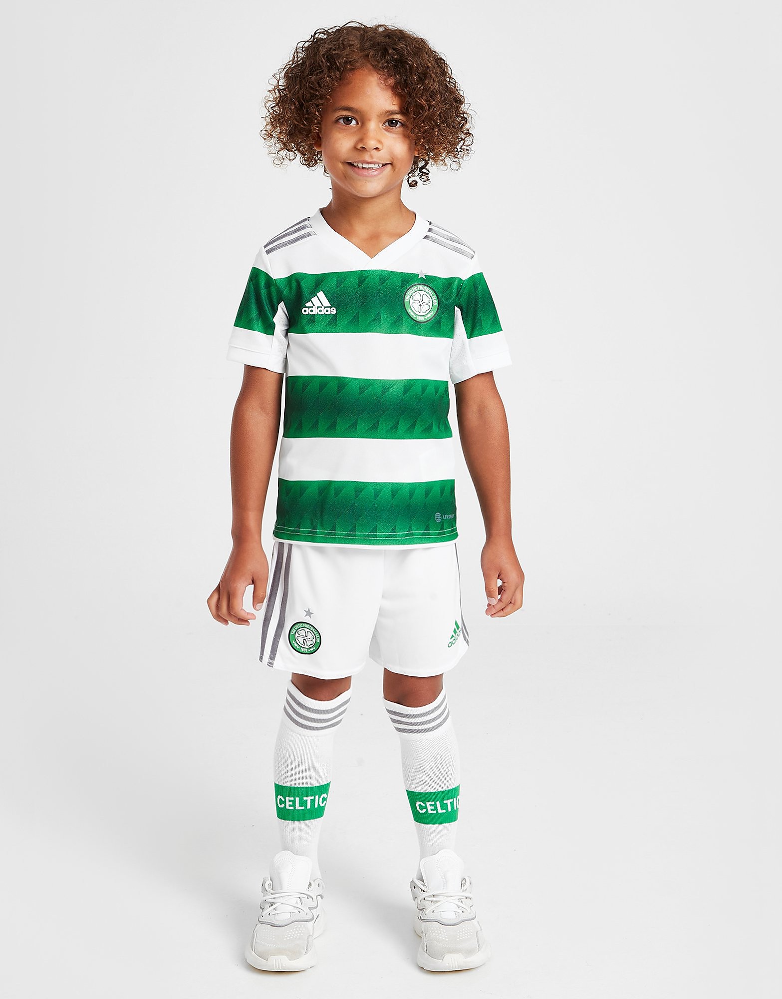 

adidas Celtic FC 2022/23 Home Kit Children - White - Kids, White