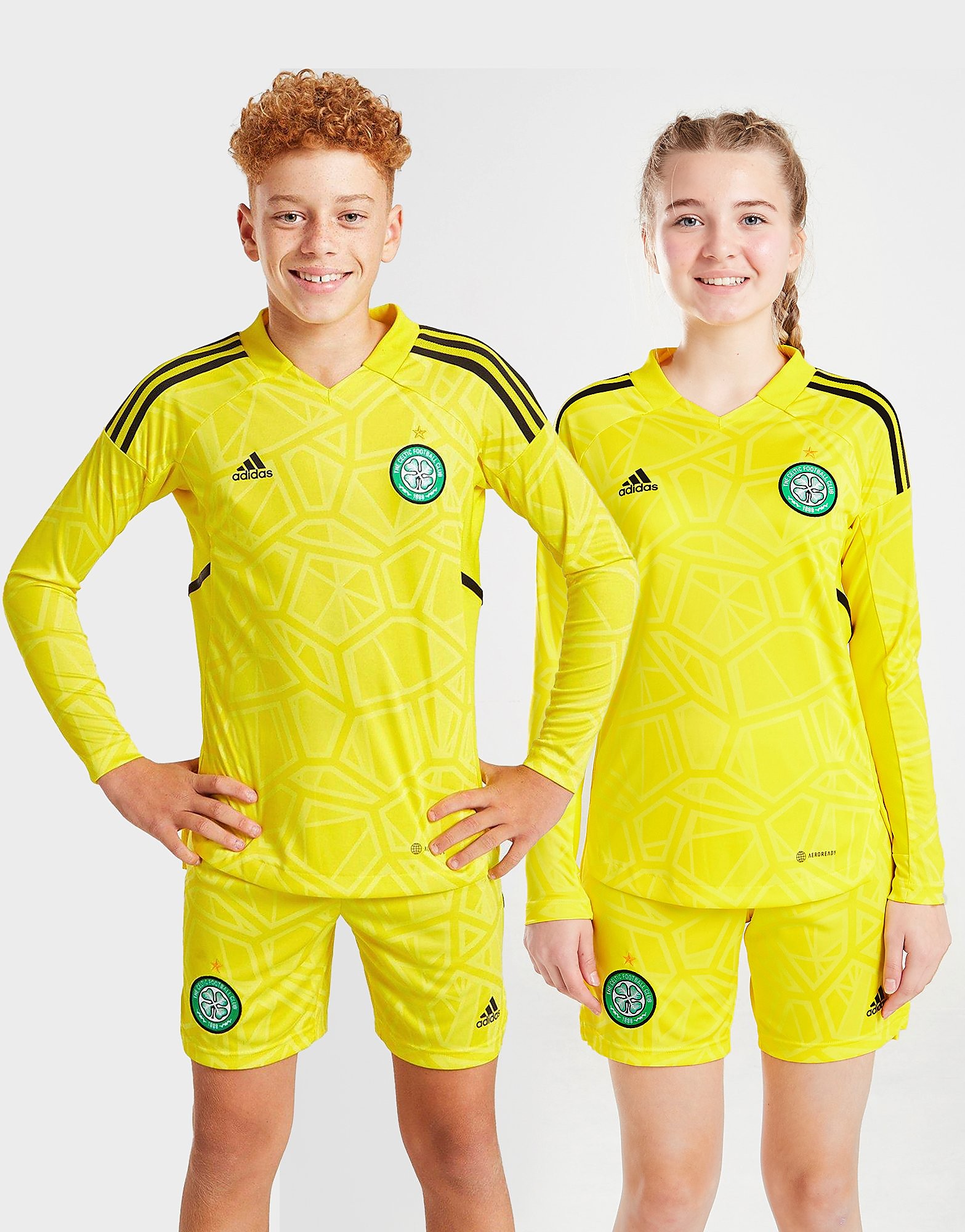 

adidas Celtic FC 2022/23 Home Goalkeeper Shirt Jnr PRE - Yellow - Kids, Yellow