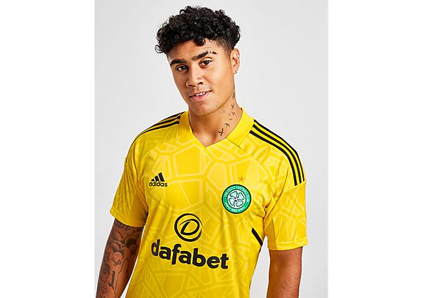 Adidas Celtic FC 2022/23 Home Goalkeeper Shirt - Yellow - Mens, Yellow
