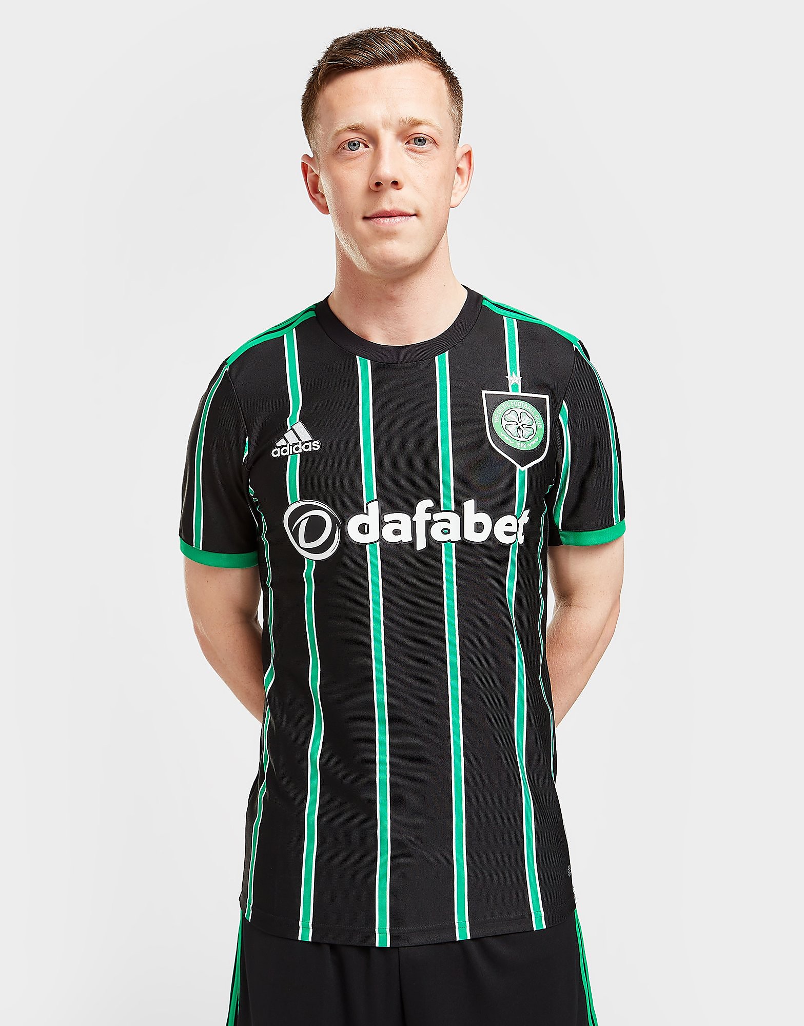 adidas Celtic FC 2022/23 Away Shirt - Black - Mens, Black