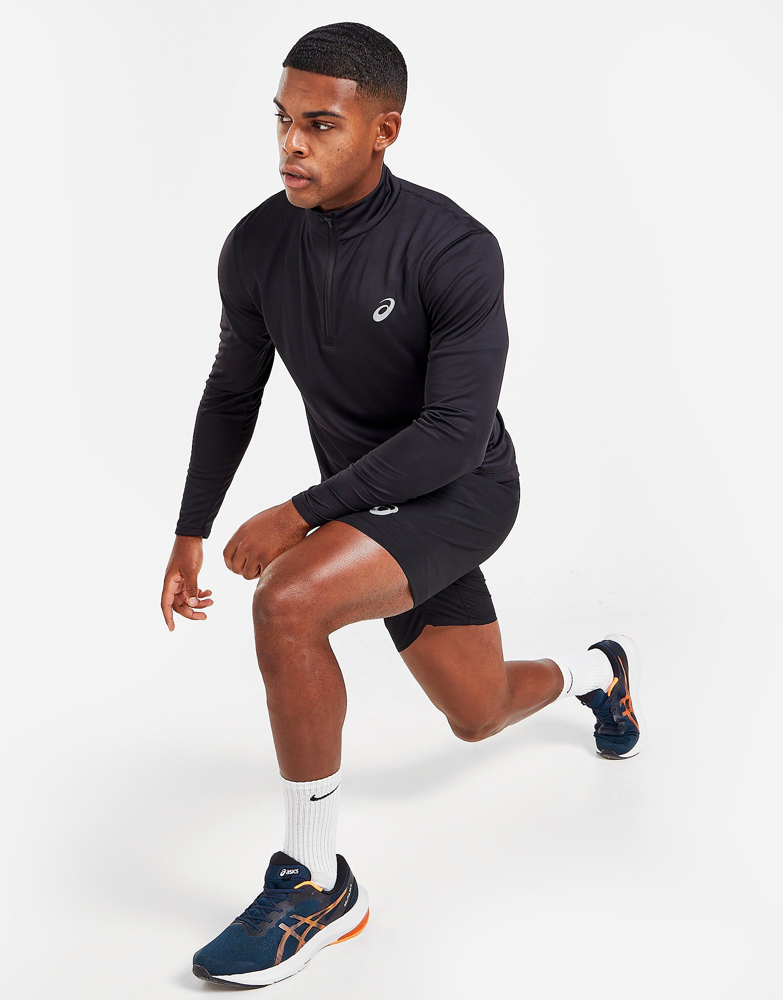 

Asics Core 1/4 Zip Top - Black - Mens, Black