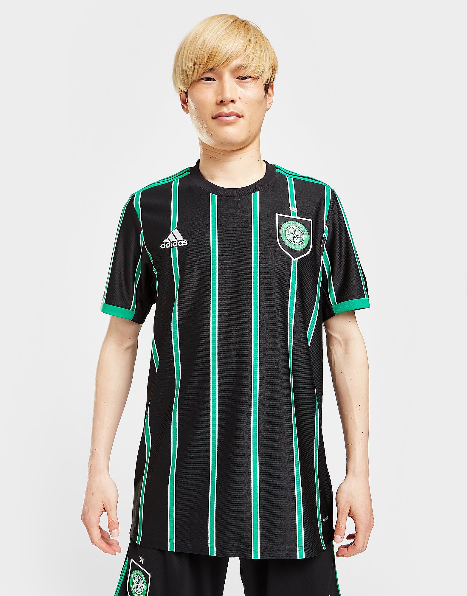 adidas Celtic FC 2022/23 Unsponsored Away Shirt - Black - Mens, Black