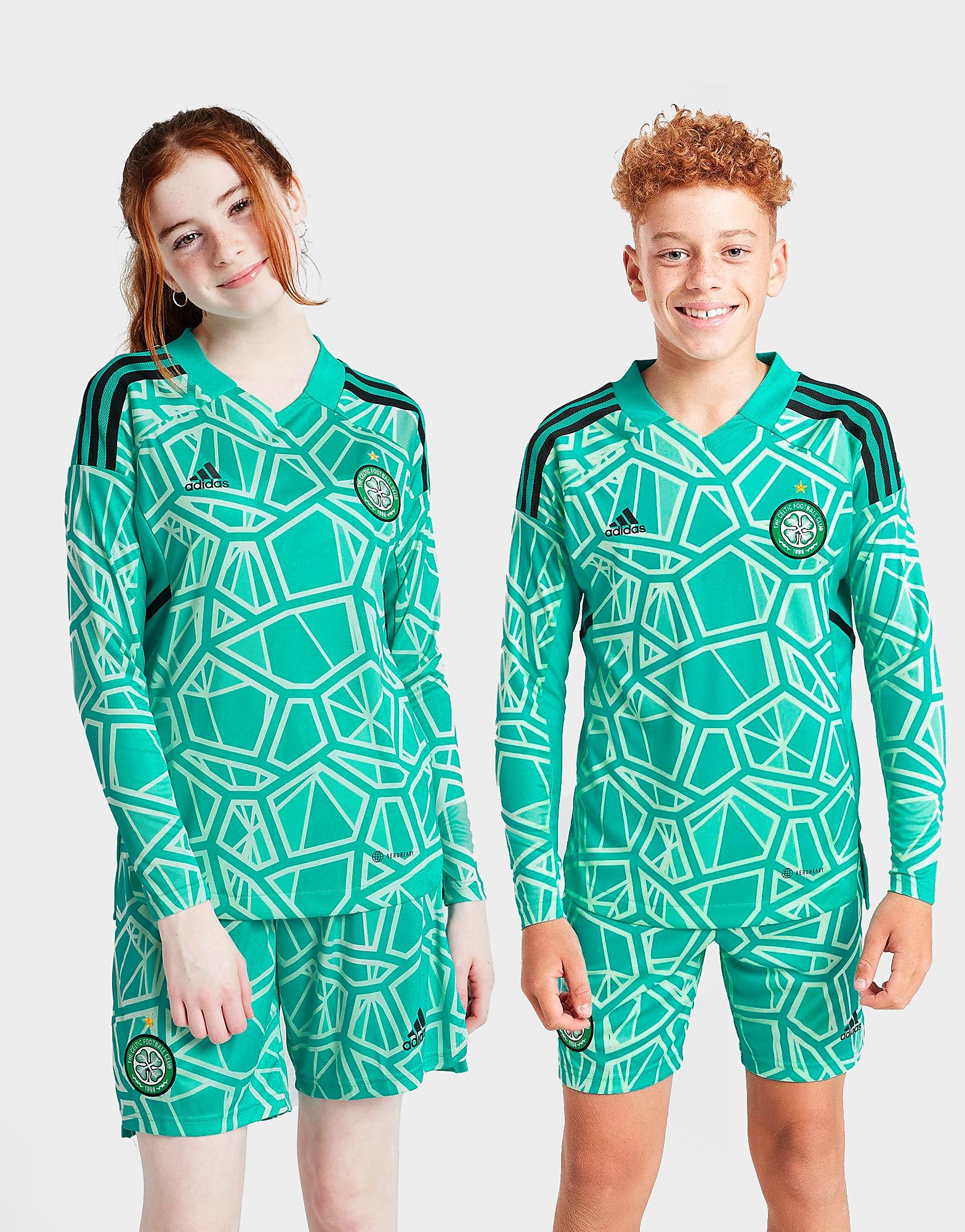 

adidas Celtic FC 2022/23 Away Goalkeeper Shorts Junior - Green - Kids, Green