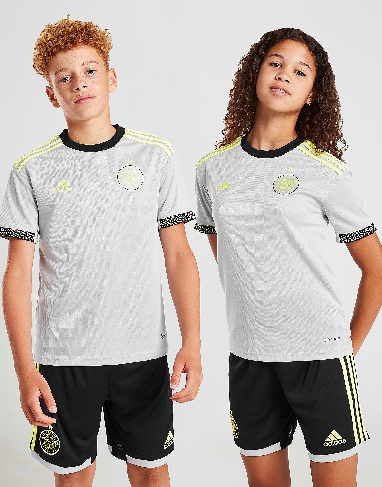 

adidas Celtic FC 2022/23 Third Shirt Junior - Clear Onix - Kids, Clear Onix