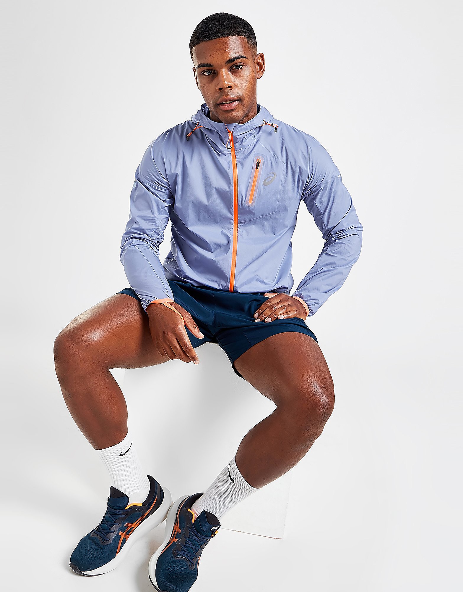 

Asics Fujitrail Jacket - Blue - Mens, Blue