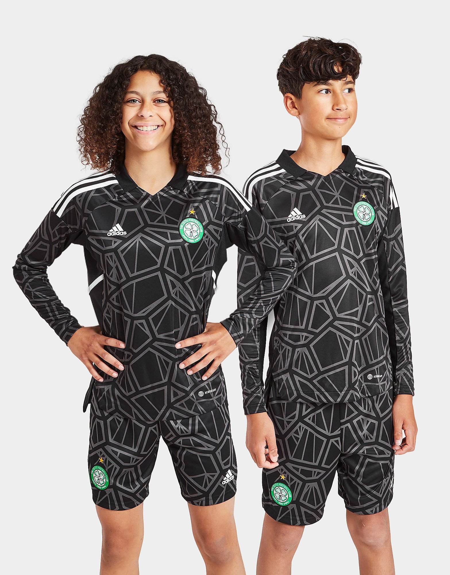 

adidas Celtic FC 2022/23 Goalkeeper Third Shirt Jnr - Black - Kids, Black
