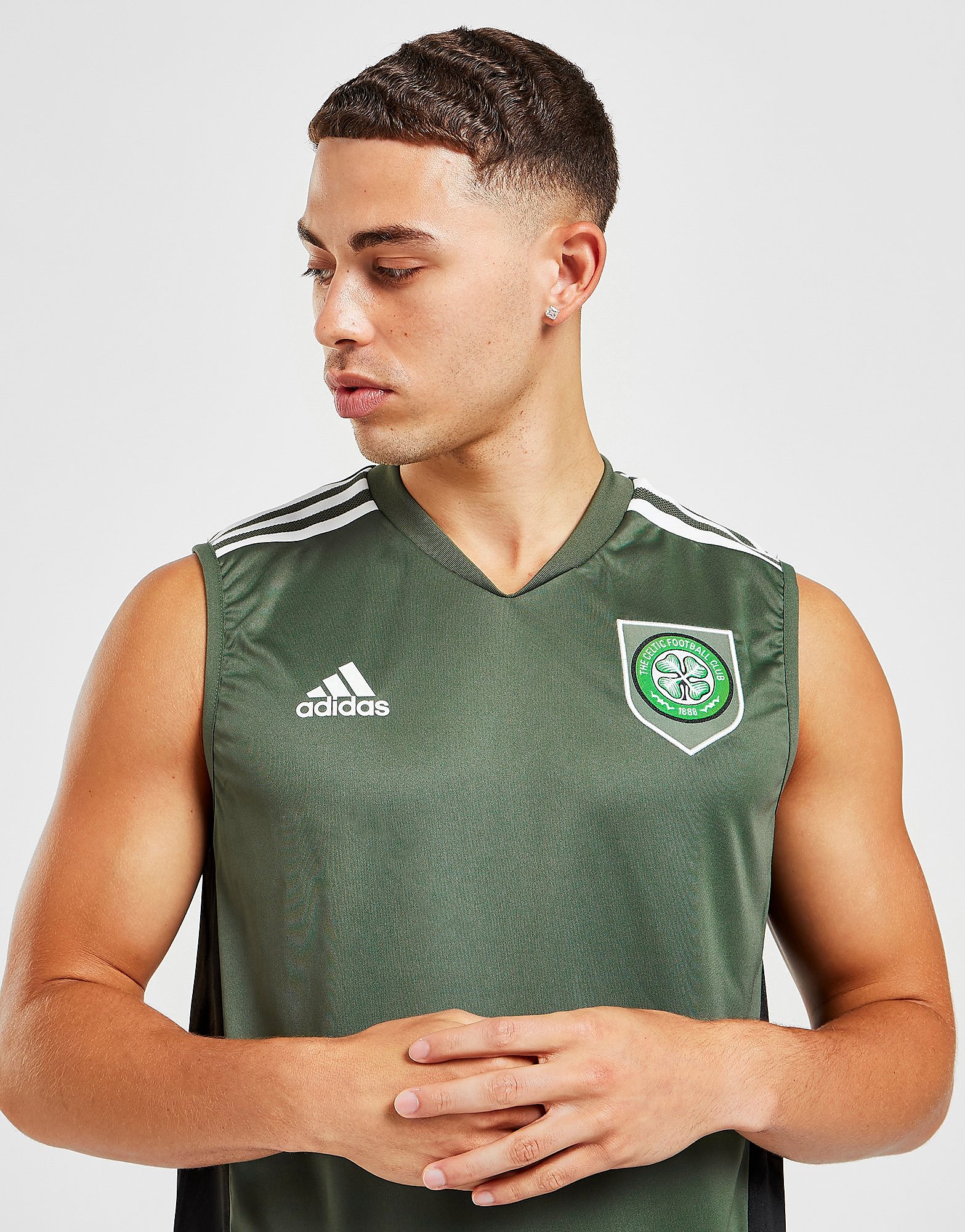 

adidas Celtic FC Sleeveless Shirt PRE ORDER - Green - Mens, Green