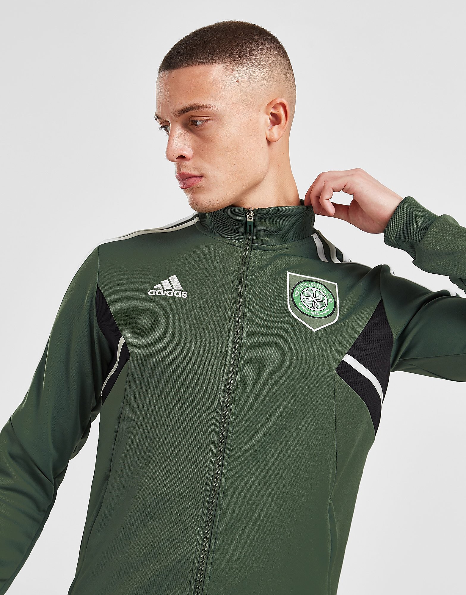adidas Celtic FC Track Jacket - Green - Mens, Green