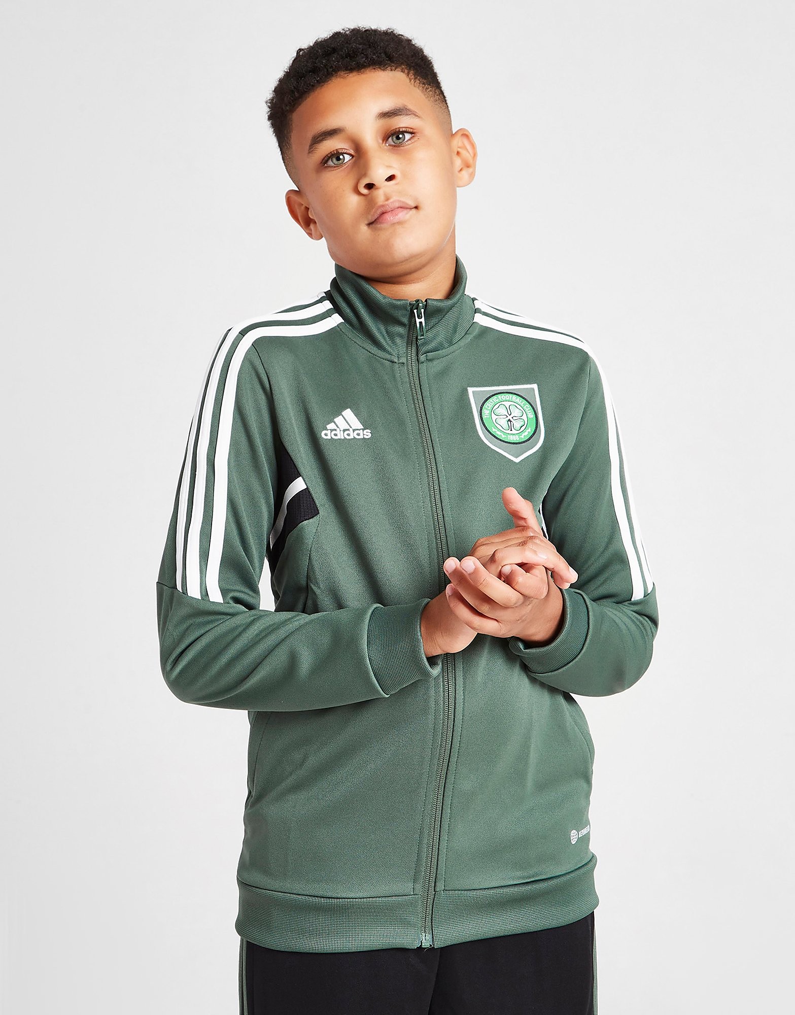 adidas Celtic FC Track Jacket Junior - Green - Kids, Green