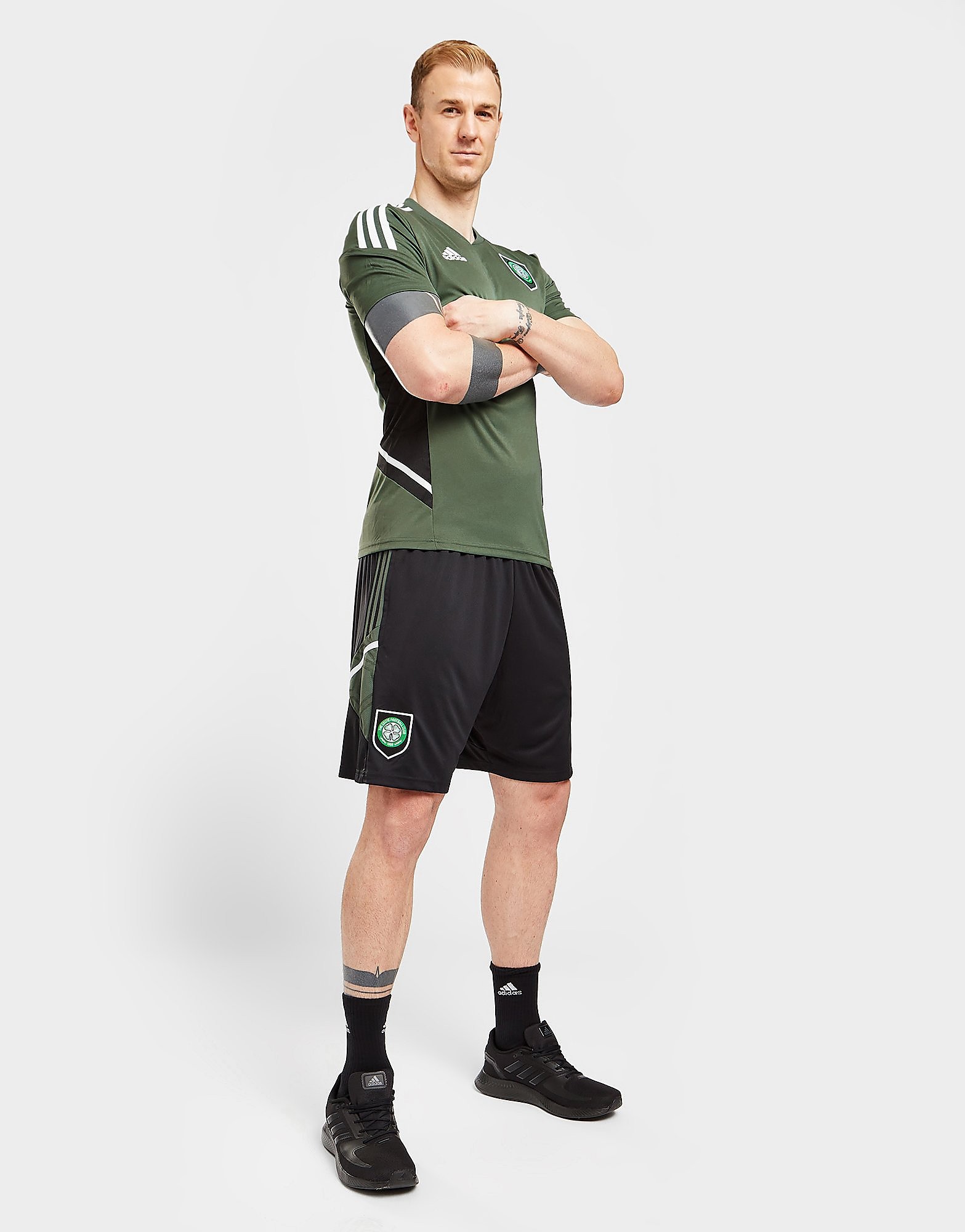 

adidas Celtic FC Training Shorts - Black - Mens, Black