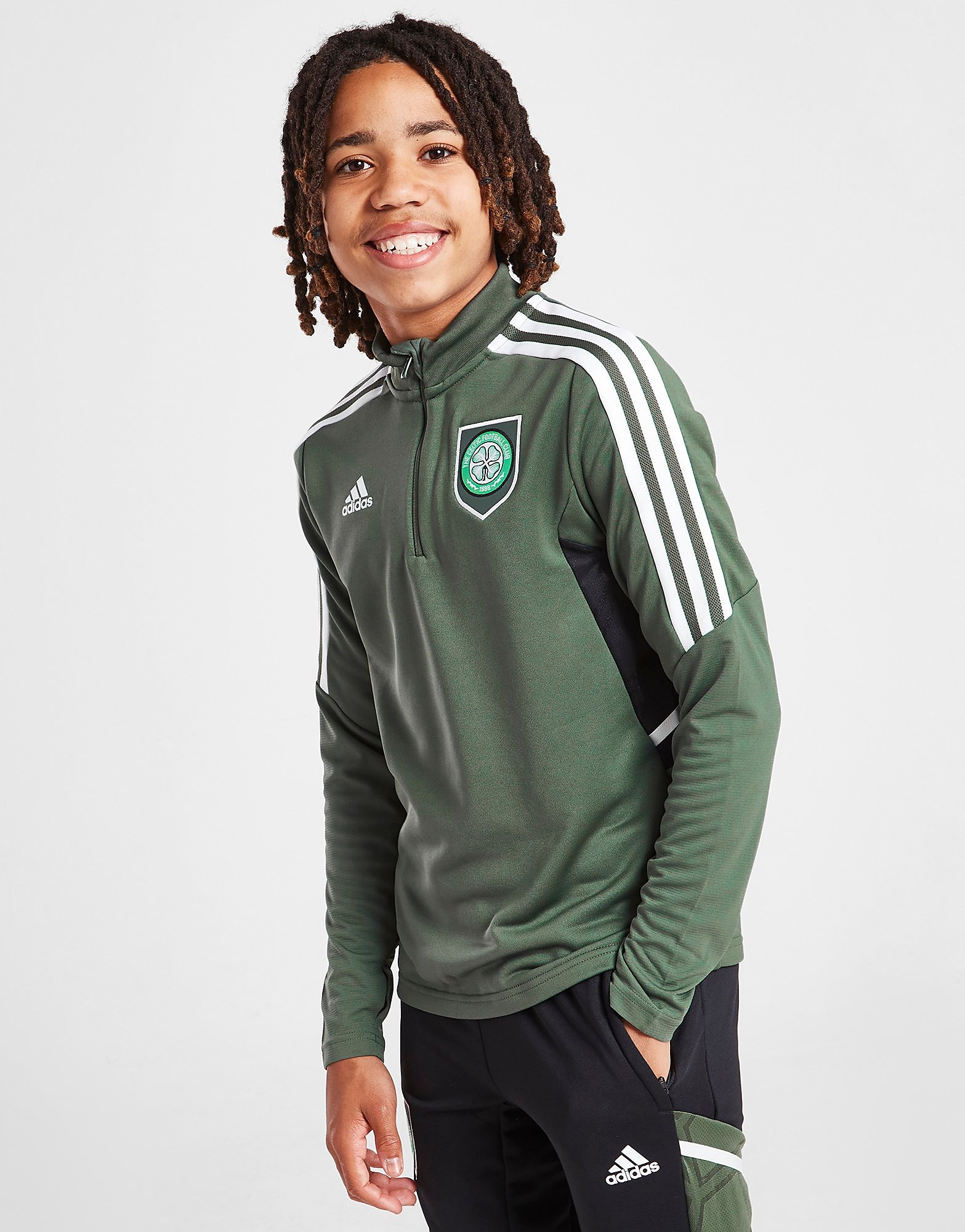 

adidas Celtic FC Training Top Junior PRE ORDER - Green Oxide - Kids, Green Oxide