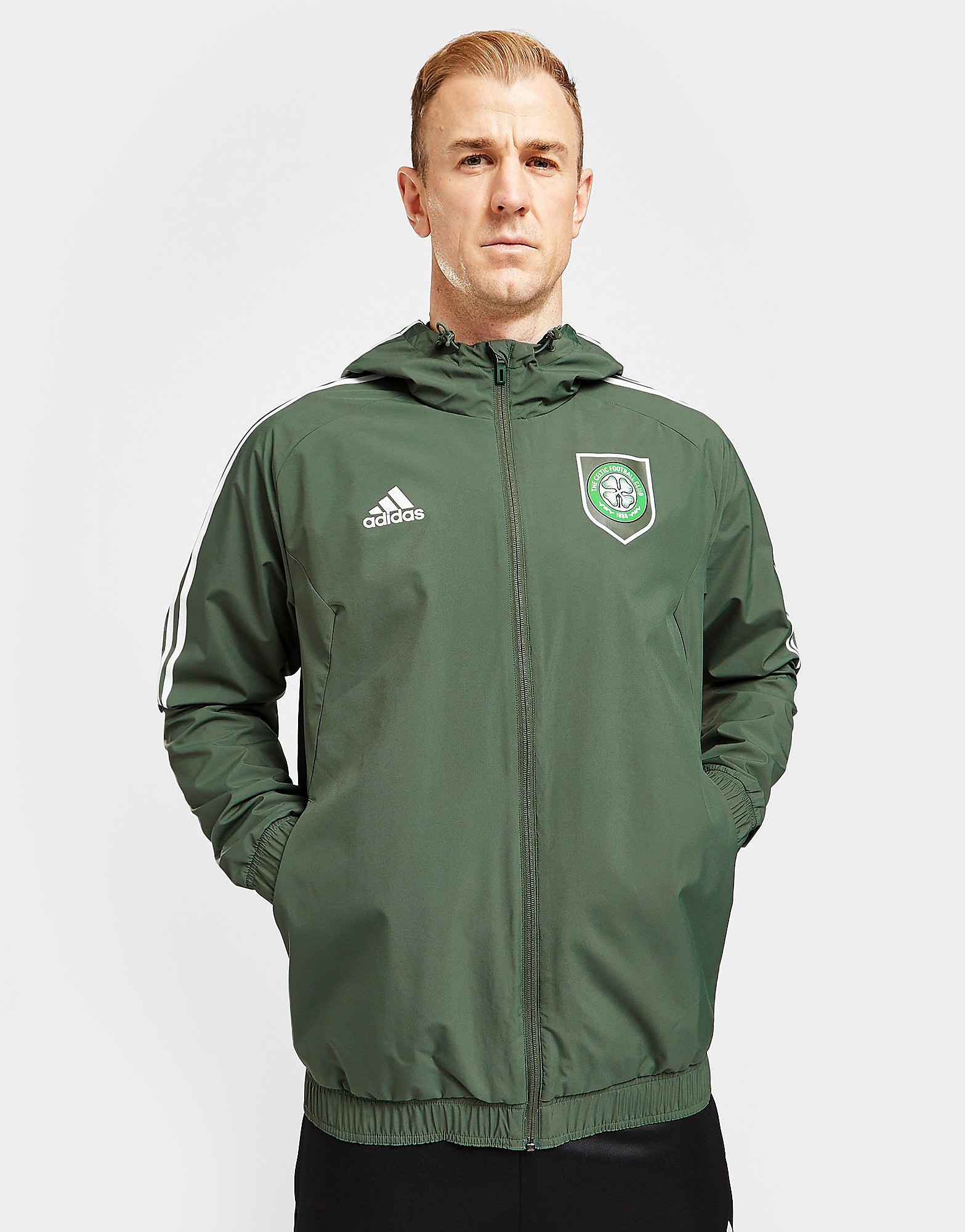 

adidas Celtic FC All Weather Jacket - Green - Mens, Green