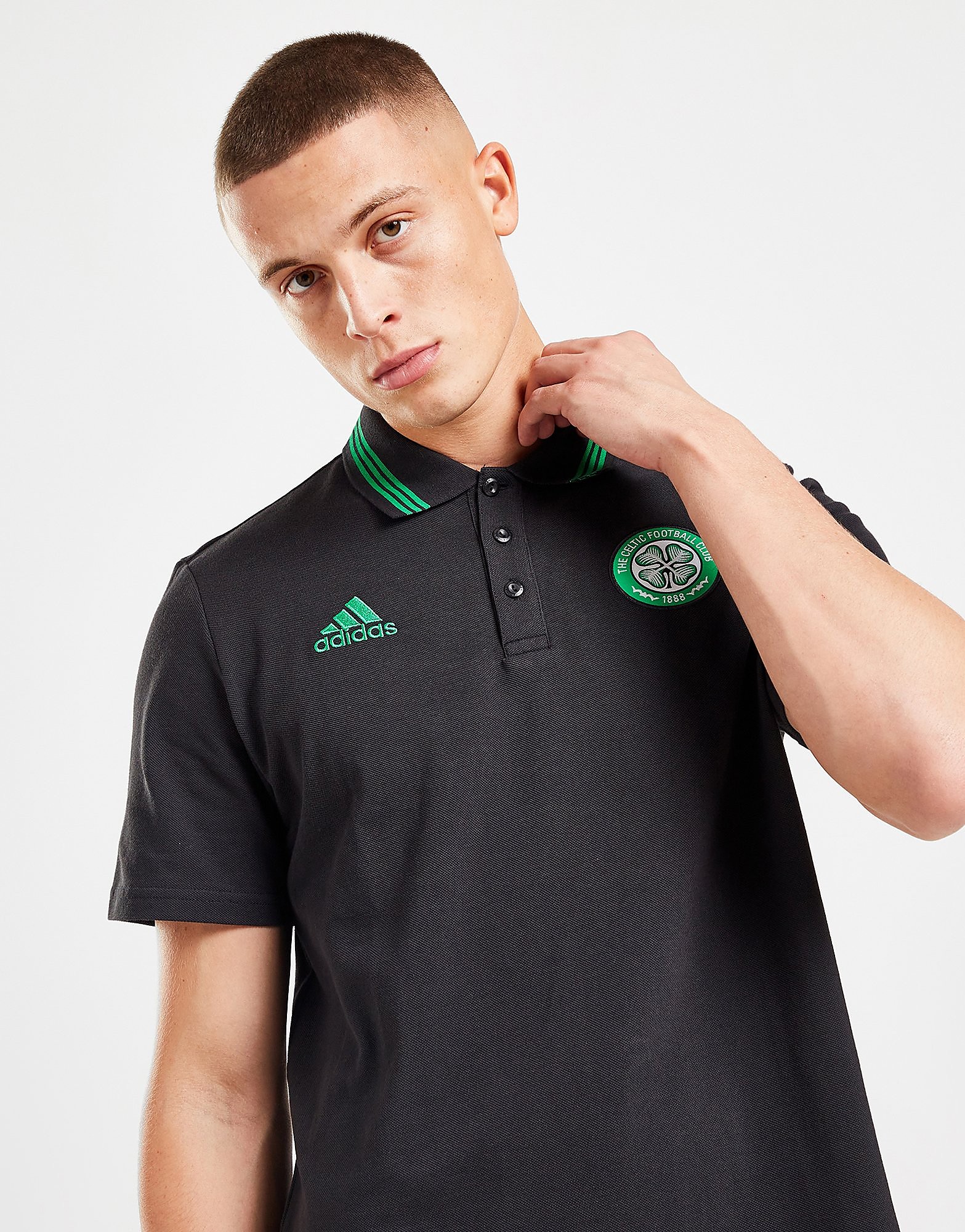 

adidas Celtic FC DNA Polo Shirt PRE ORDER - Black - Mens, Black