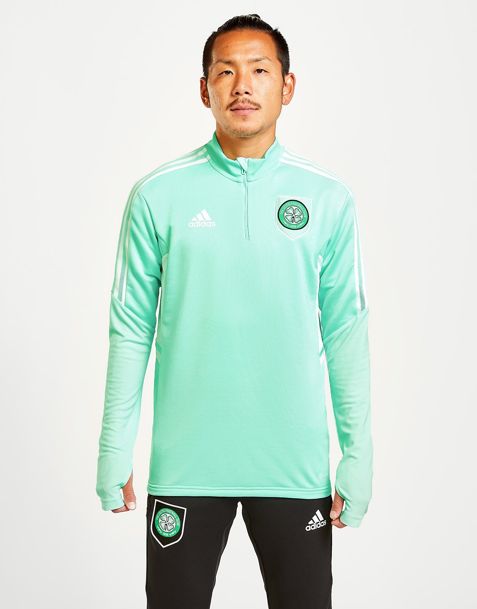 

adidas Celtic FC Training Top - Green - Mens, Green