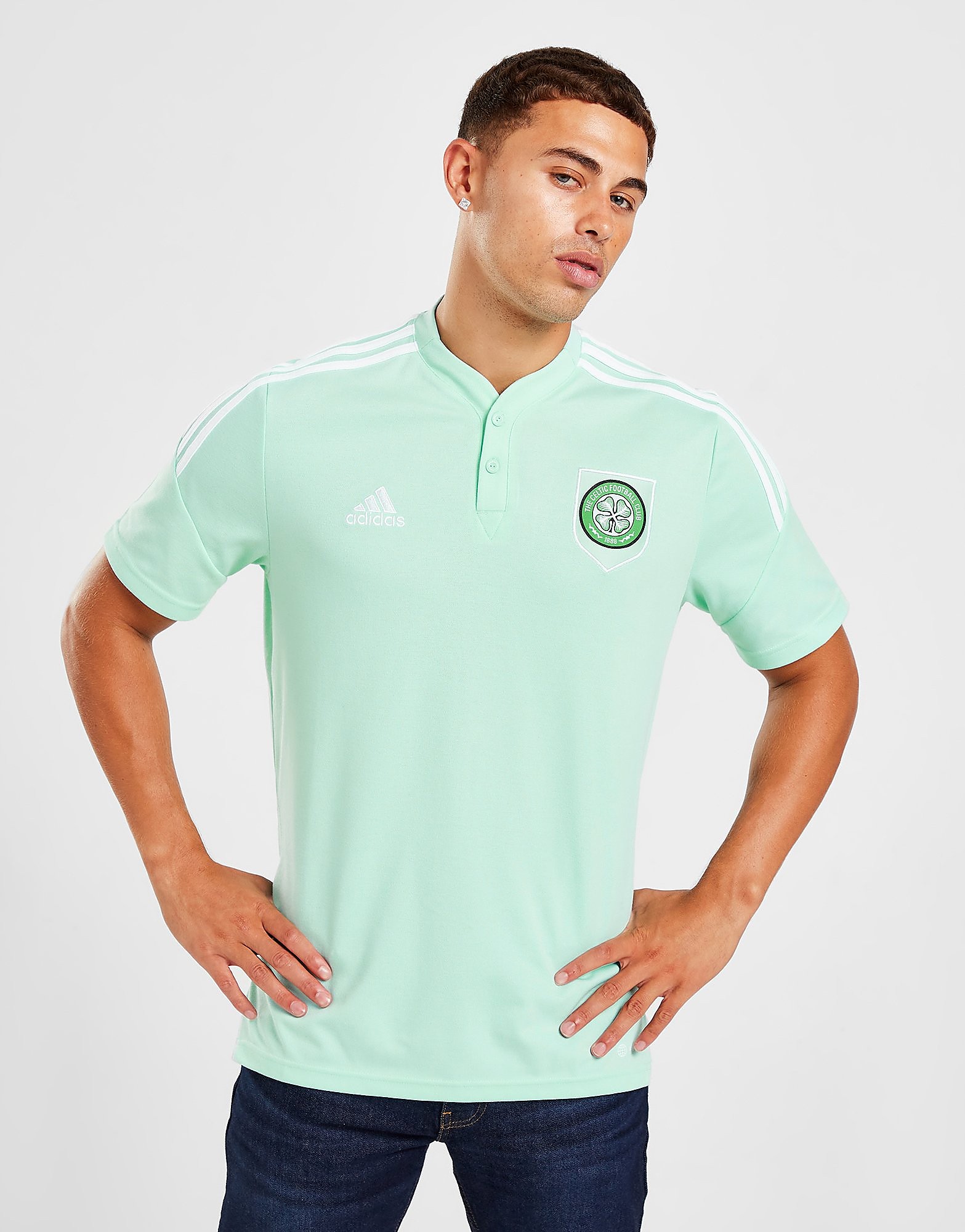 

adidas Celtic FC Training Polo Shirt - Green - Mens, Green