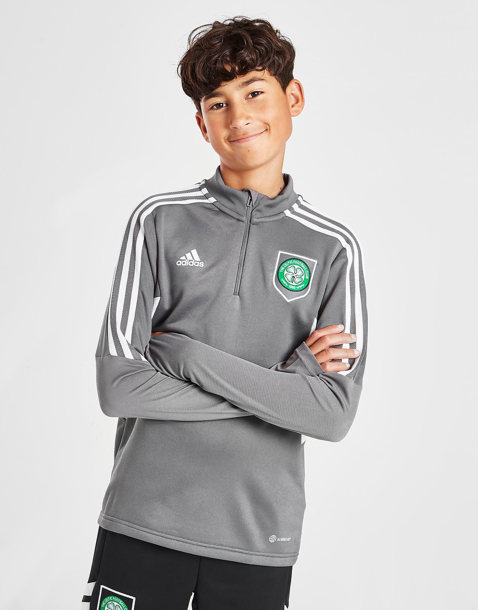 

adidas Celtic FC Training Top Junior - Grey - Kids, Grey