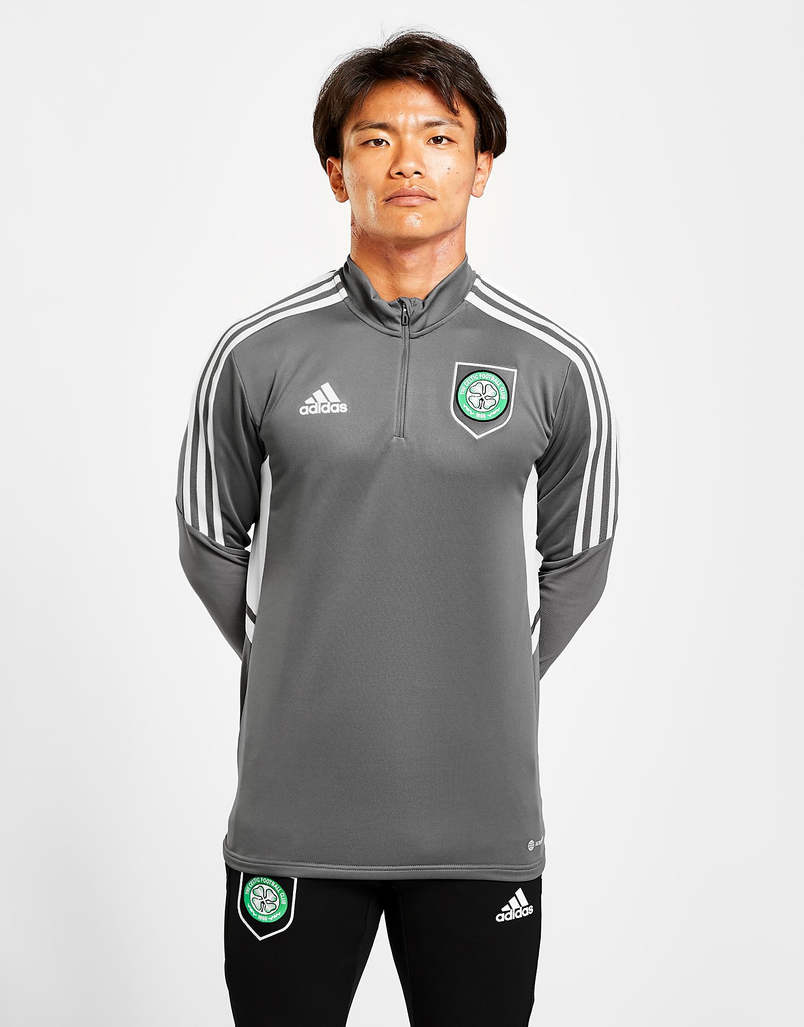 

adidas Celtic FC Training Top - Grey - Mens, Grey