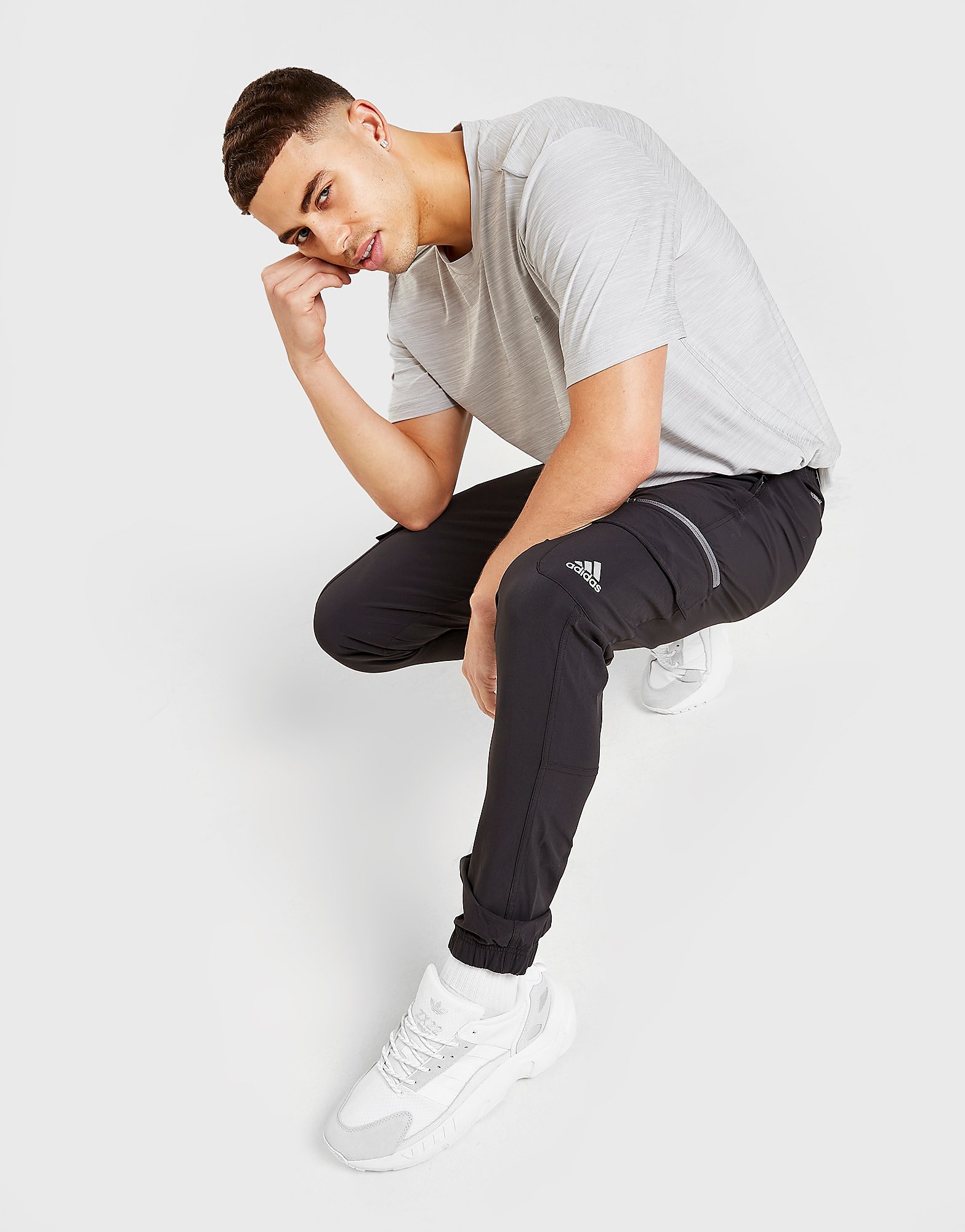 

adidas Tech Cargo Track Pants - Only at JD - Black - Mens, Black