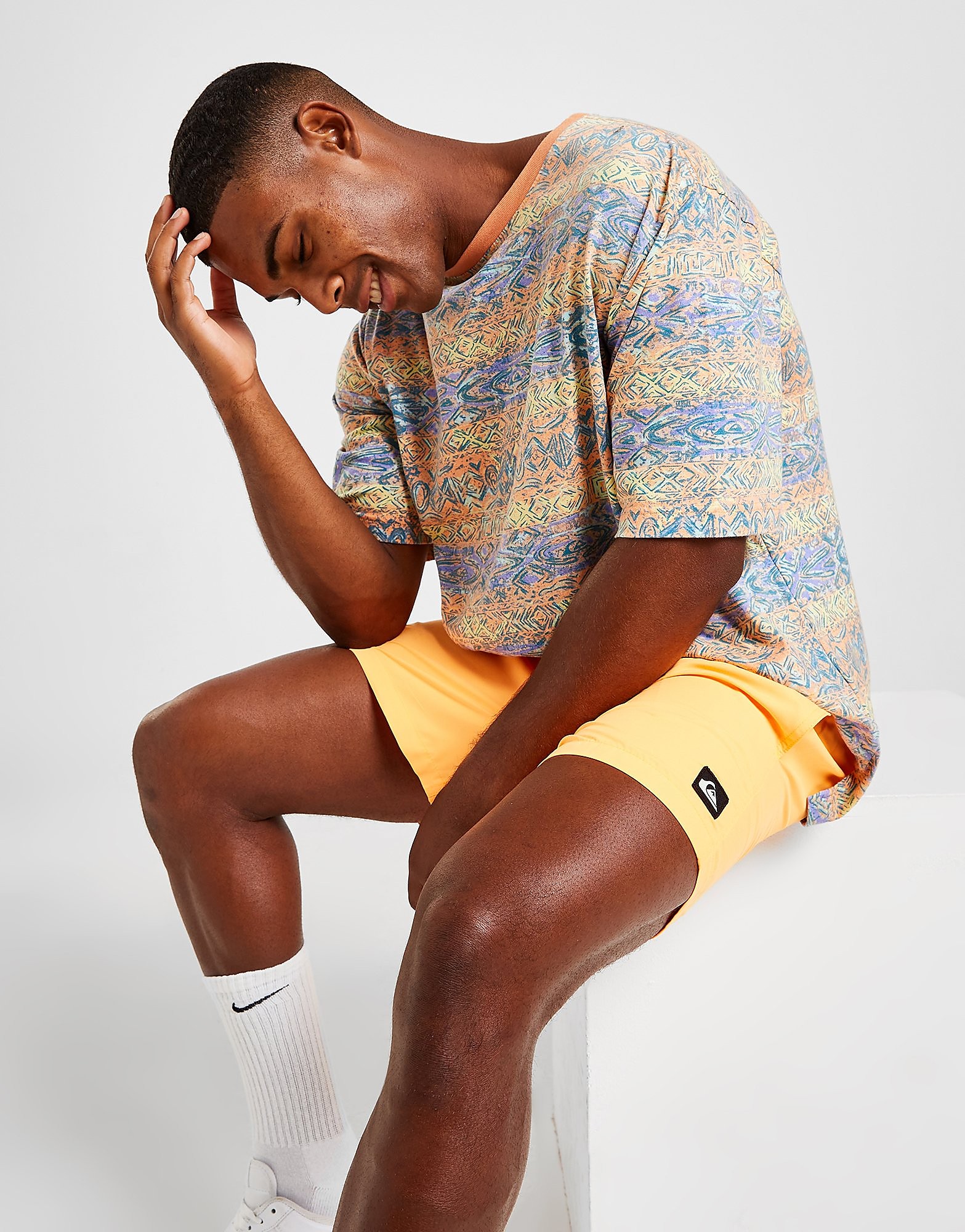 

Quiksilver 90s Vibes All Over Print T-Shirt - Multi Coloured - Mens, Multi Coloured