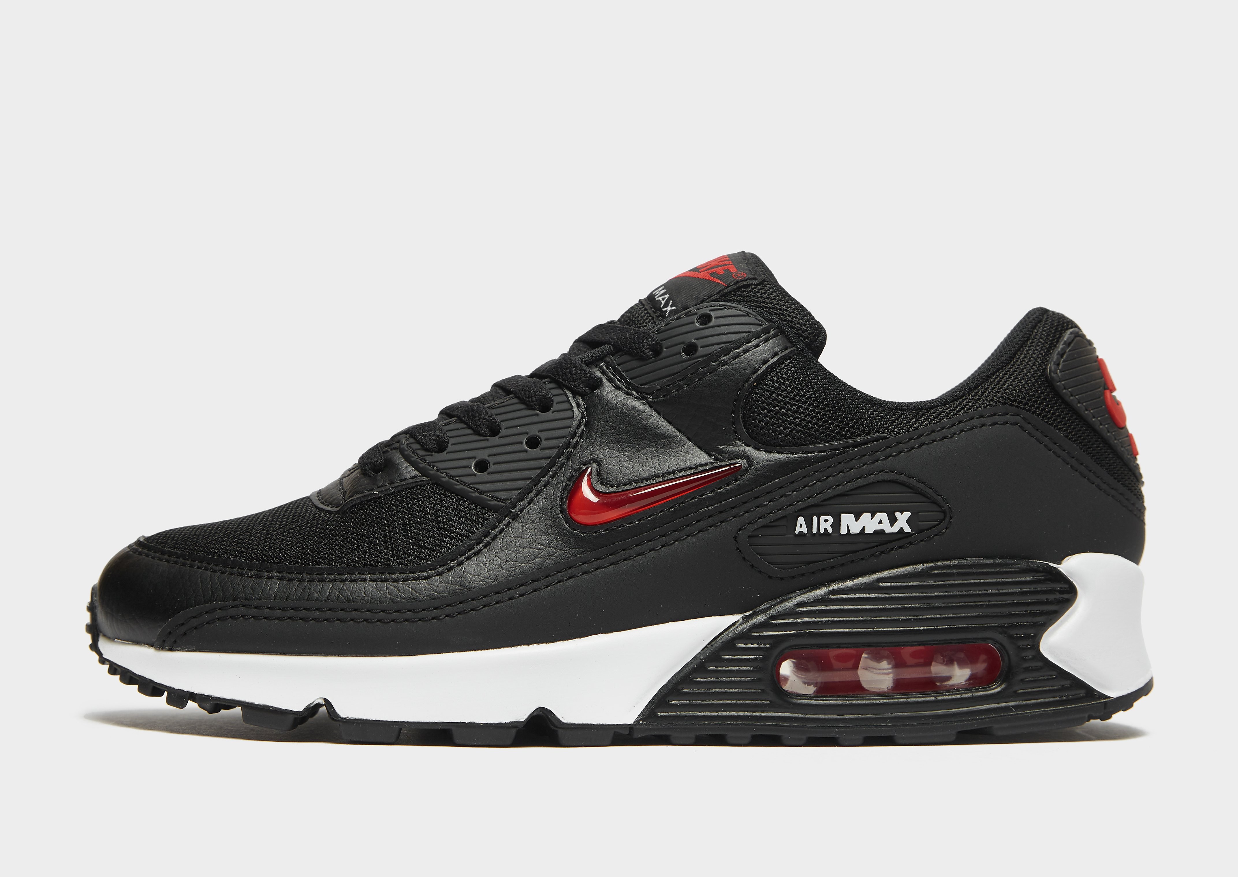 

Nike Air Max 90 - Only at JD - Black/White/University Red - Mens, Black/White/University Red