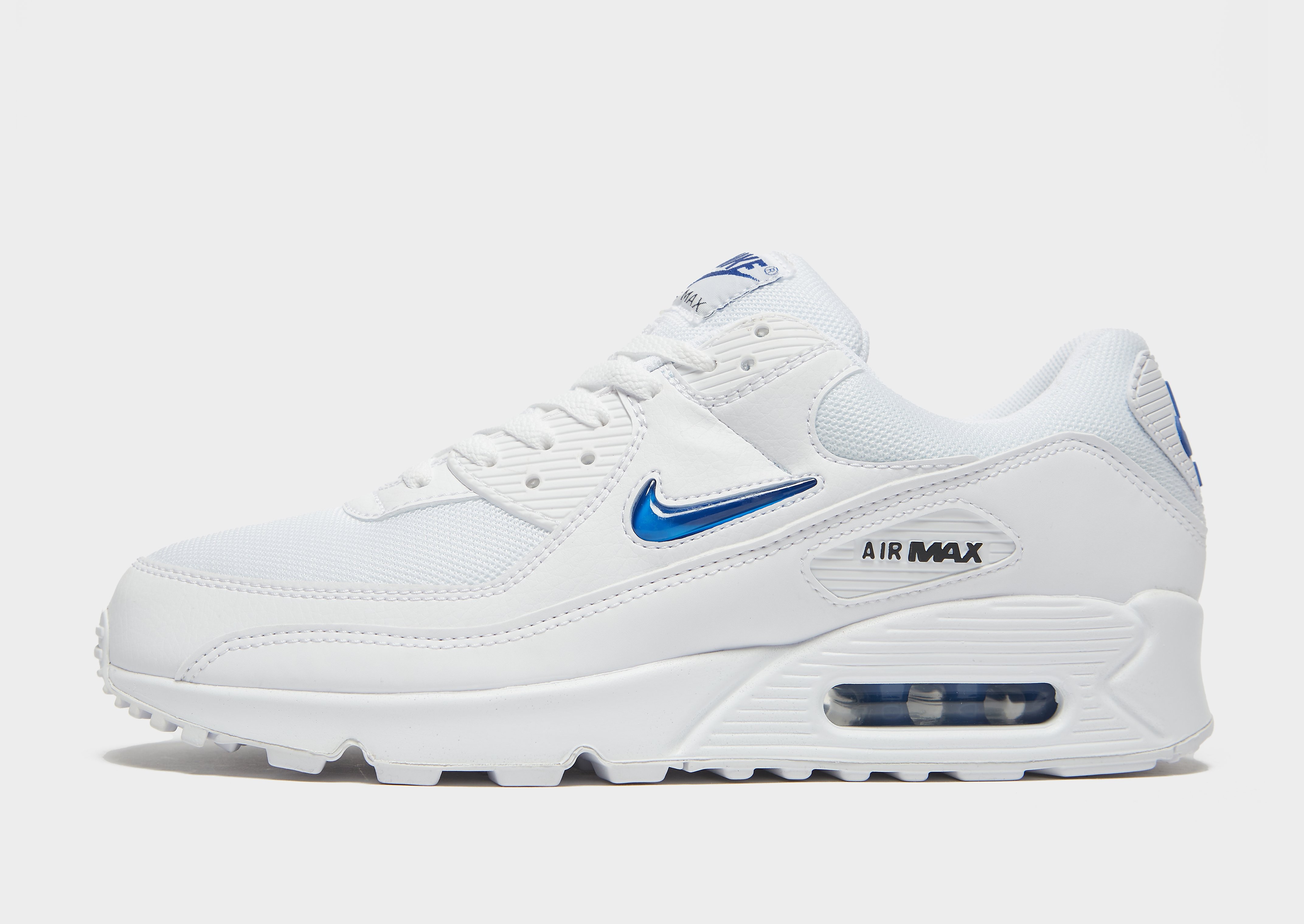 

Nike Air Max 90 - Only at JD - White/Black/Game Royal - Mens, White/Black/Game Royal