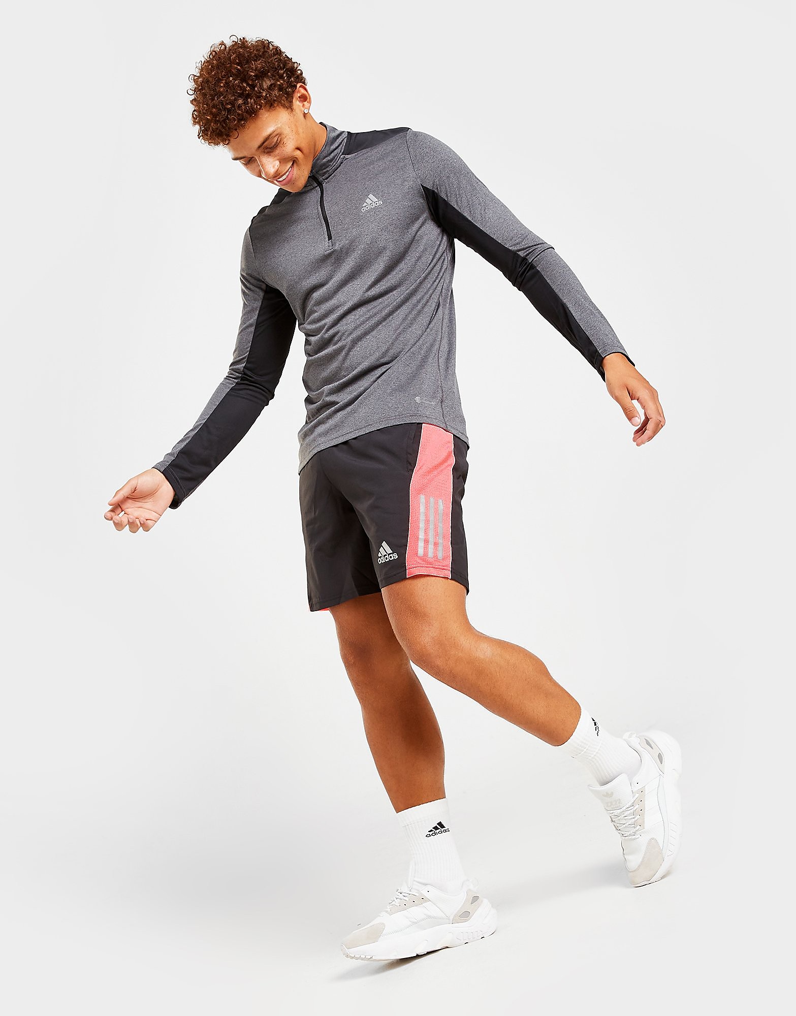 

adidas Own the Run Shorts - Black - Mens, Black