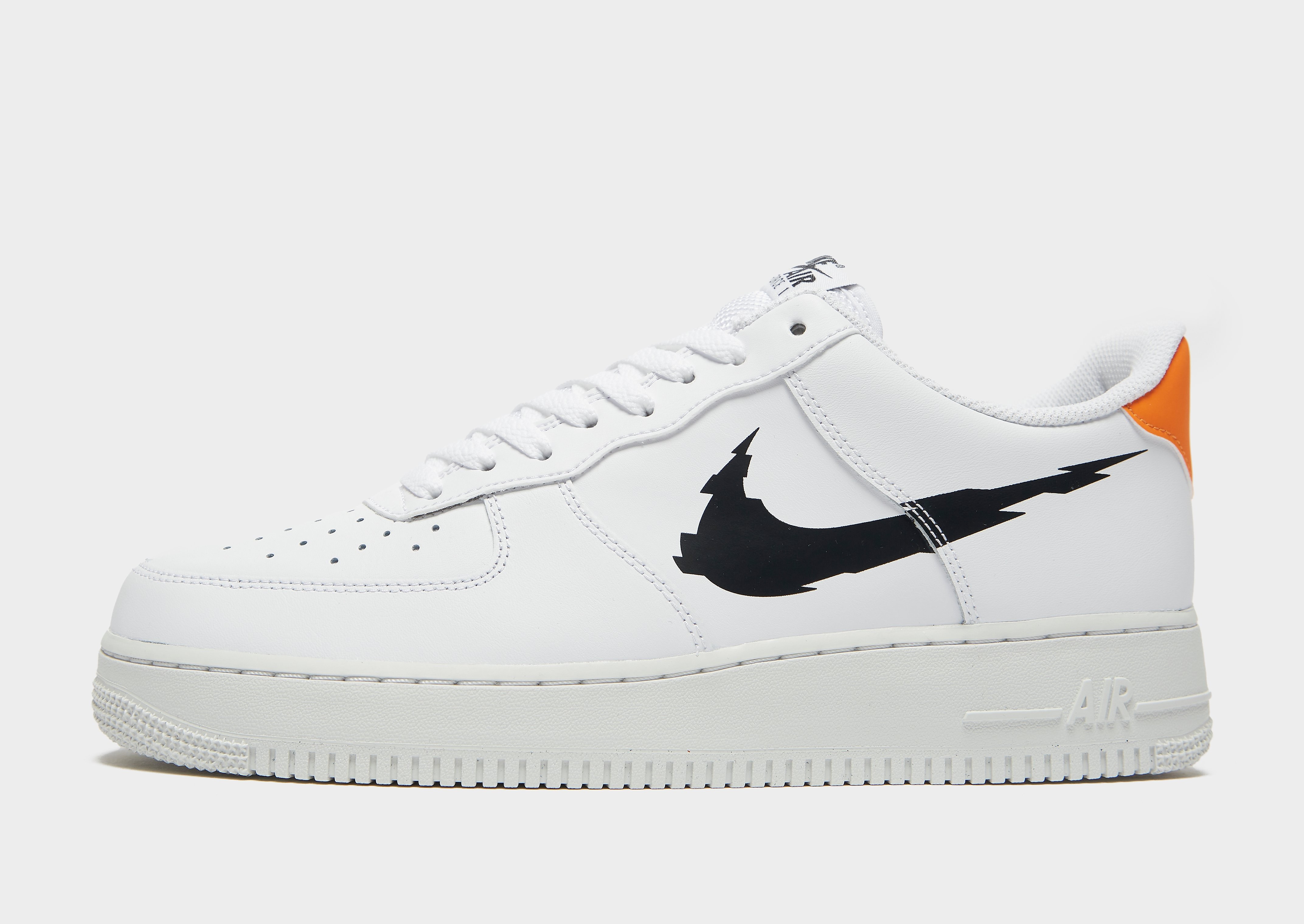 

Nike Air Force 1 '07 - White/Summit White/Magma Orange/Black - Mens, White/Summit White/Magma Orange/Black