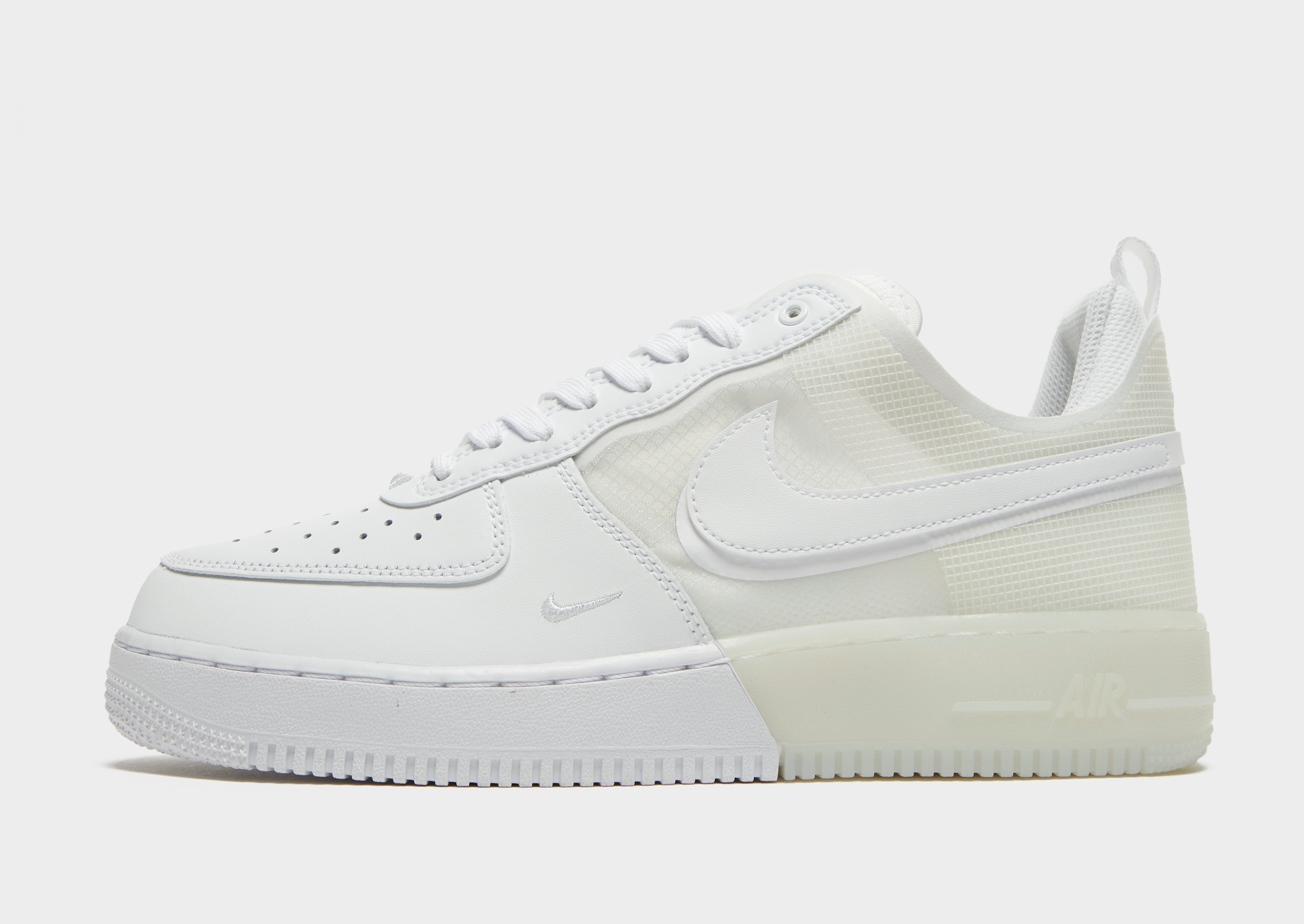 

Nike Air Force 1 React - White/White - Mens, White/White