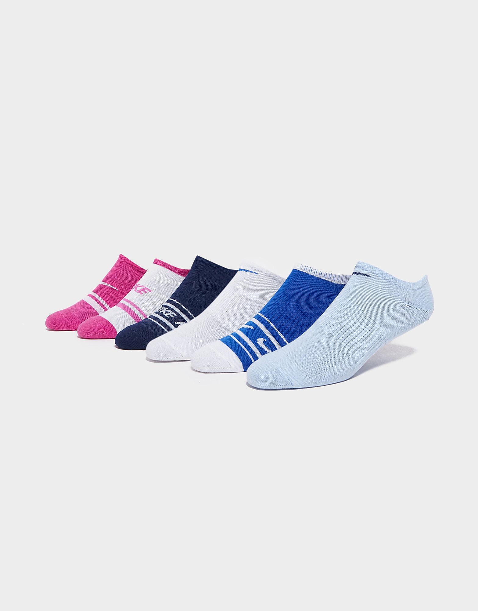 

Nike 6-Pack Lightweight No Show Graphic Socks - Blue - Womens, Blue