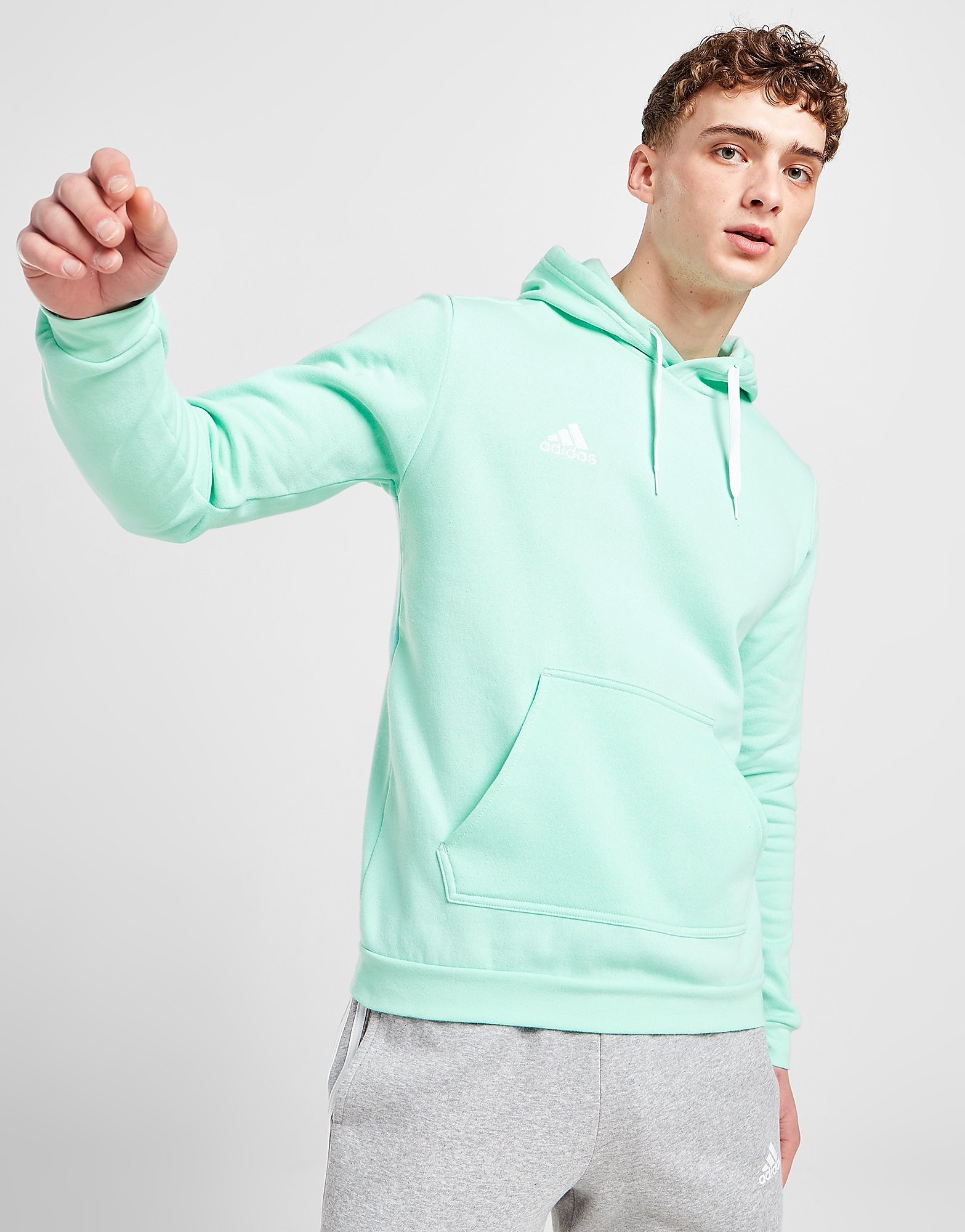 

adidas Entrada 22 Hoodie - Clear Mint - Mens, Clear Mint