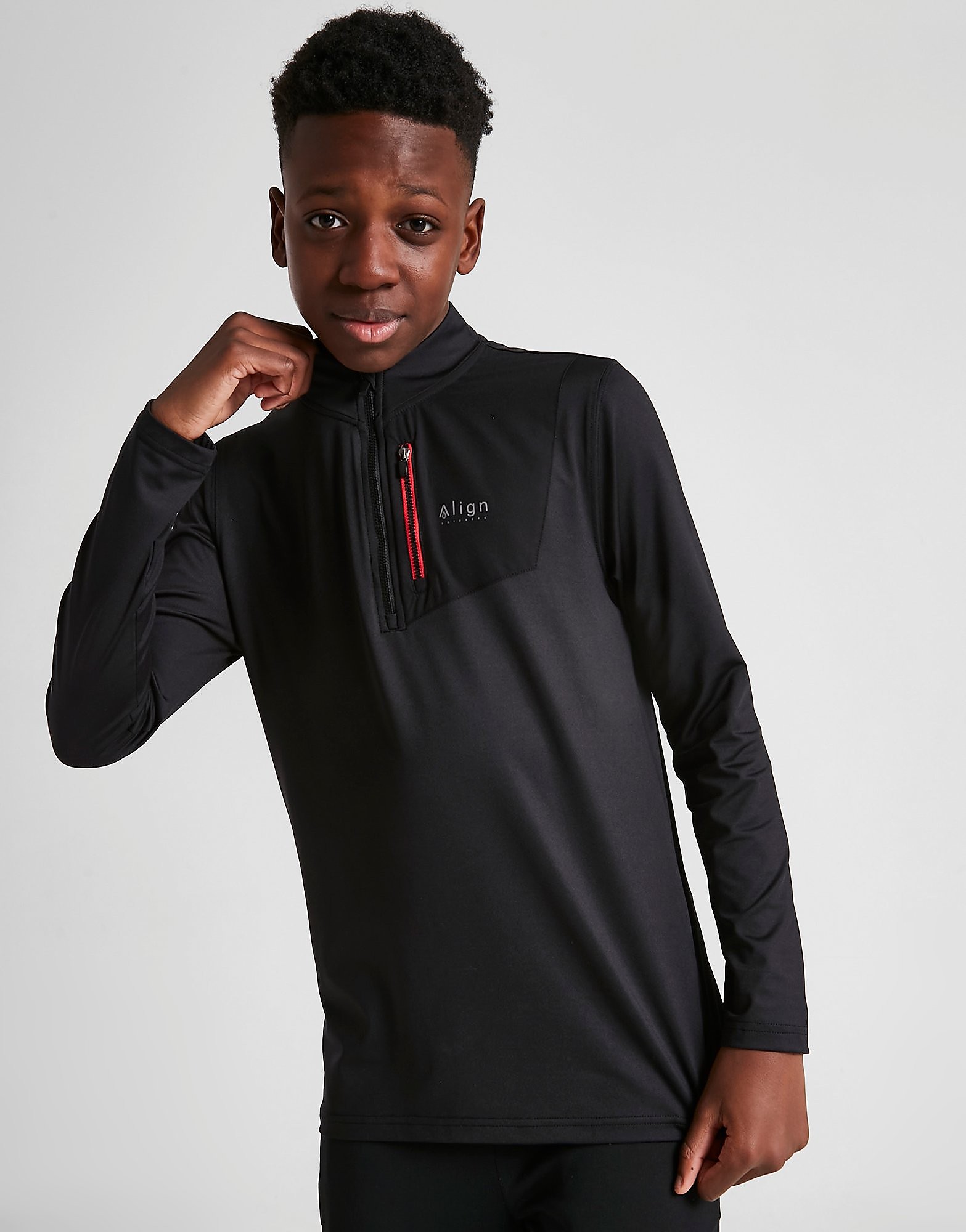 

Align Climb 1/4 Zip Top Junior - Only at JD - Black - Kids, Black