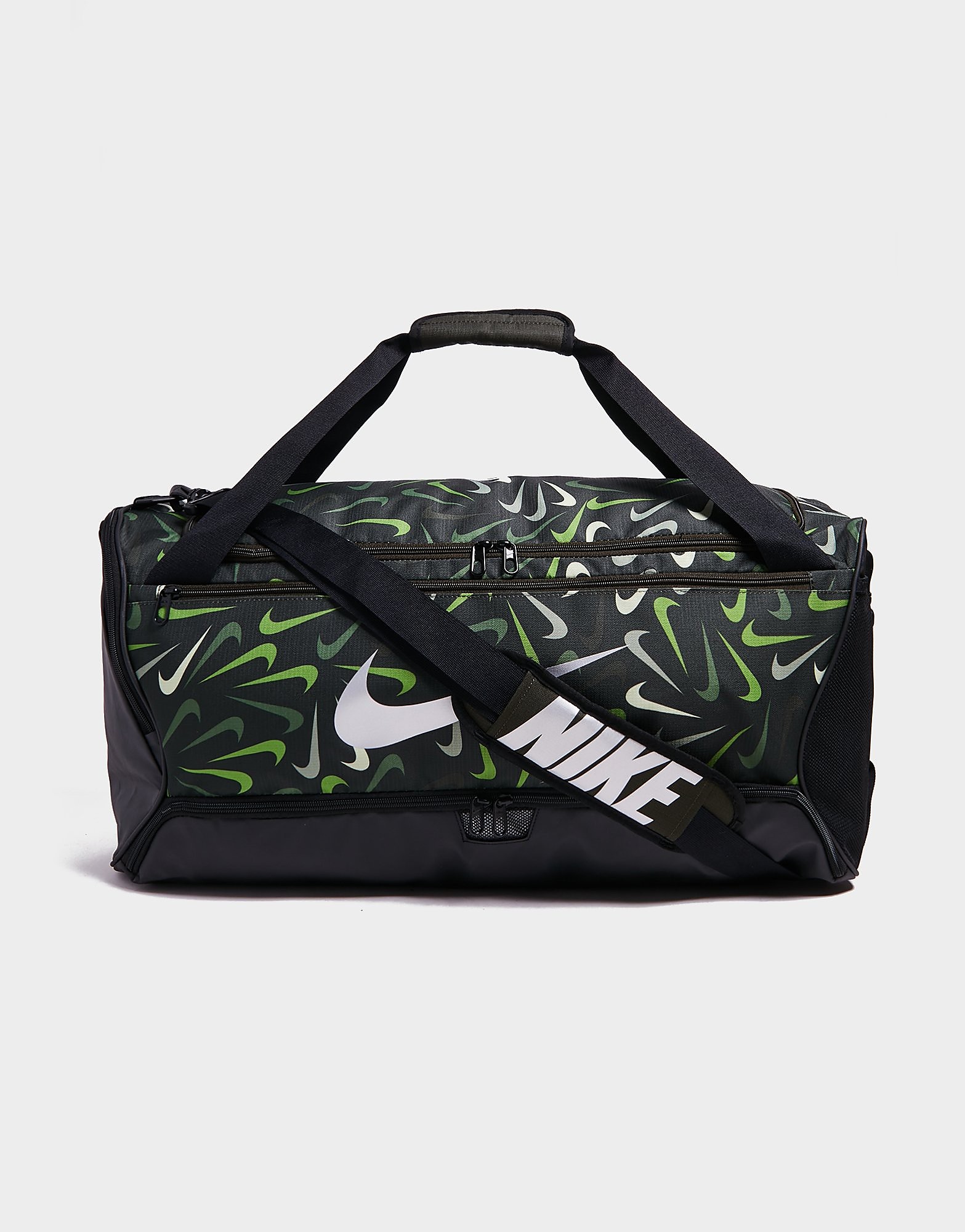 

Nike Medium Brasilia Bag - Sequoia/Black/Metallic Silver - Womens, Sequoia/Black/Metallic Silver