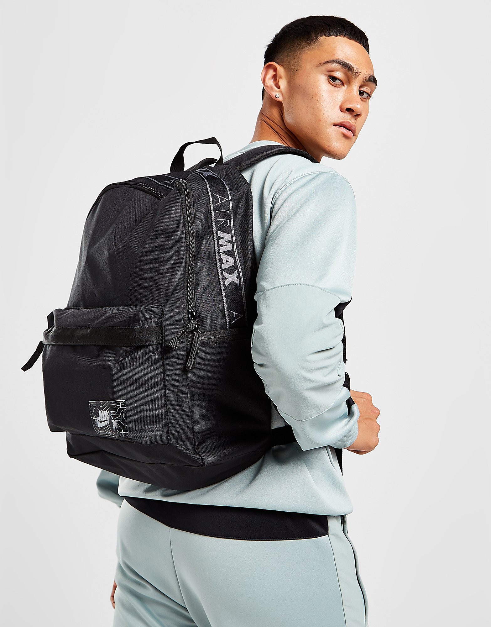 

Nike Air Max Heritage Backpack - Black/Black - Womens, Black/Black