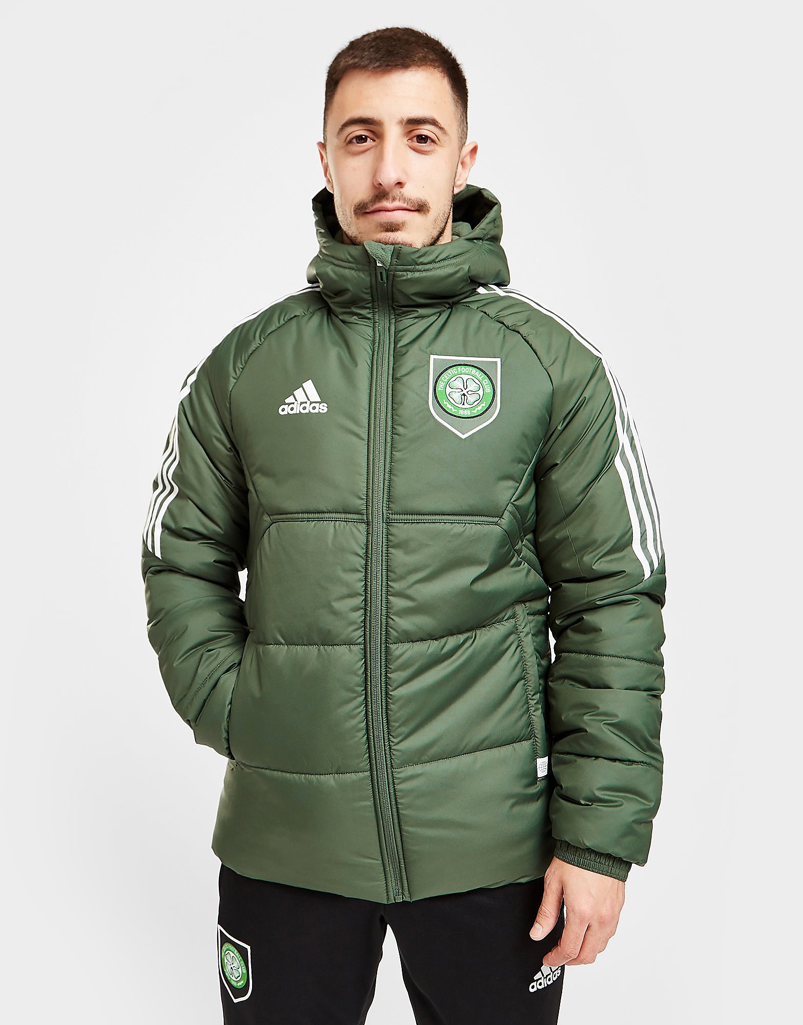 

adidas Celtic FC Winter Jacket - Green - Mens, Green