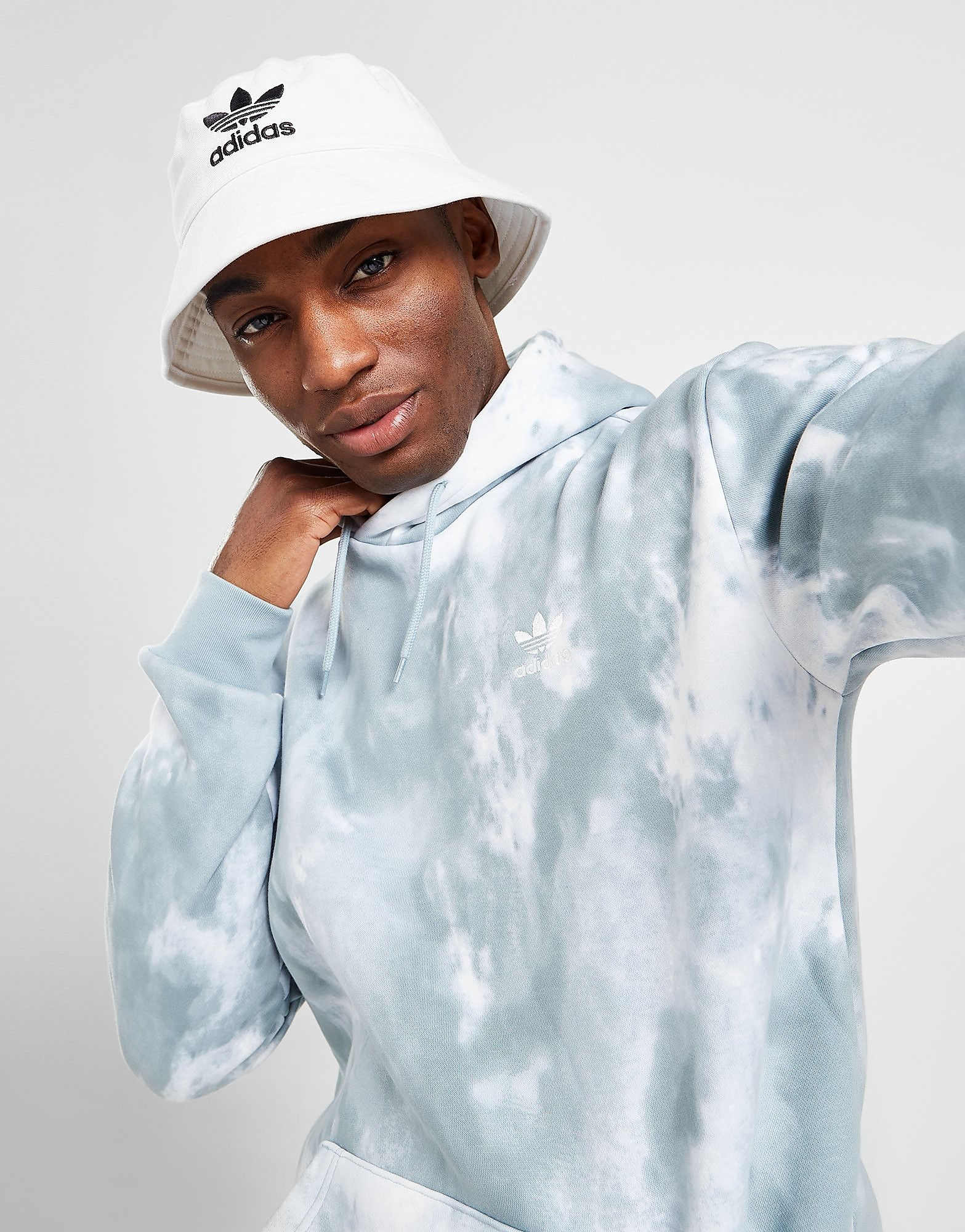 

adidas Originals Trefoil Essential Hoodie - Magic Grey / Multicolor/TIEDYE - Mens, Magic Grey / Multicolor/TIEDYE