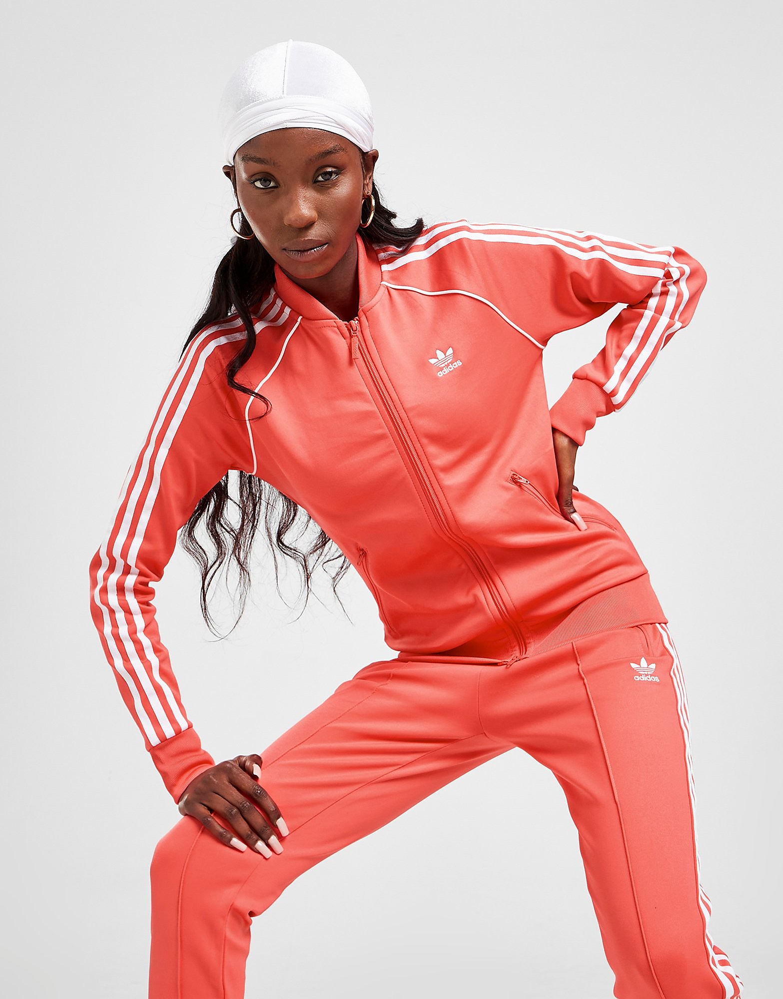 Adidas Originals Casaco de Fato de Treino SS para Mulher - Cor-de-rosa - Womens, Cor-de-rosa