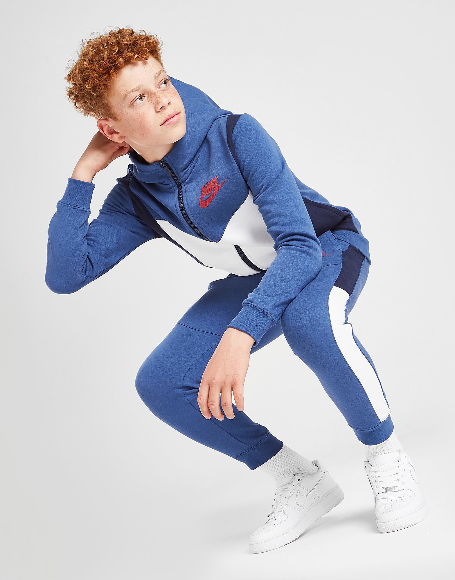 

Nike Hybrid Fleece Full Zip Hoodie Junior - Only at JD - Blue - Kids, Blue