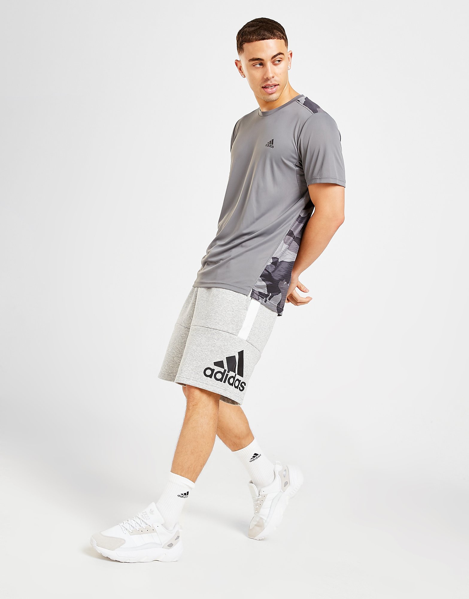 

adidas Colour Block Shorts - Only at JD - Grey - Mens, Grey