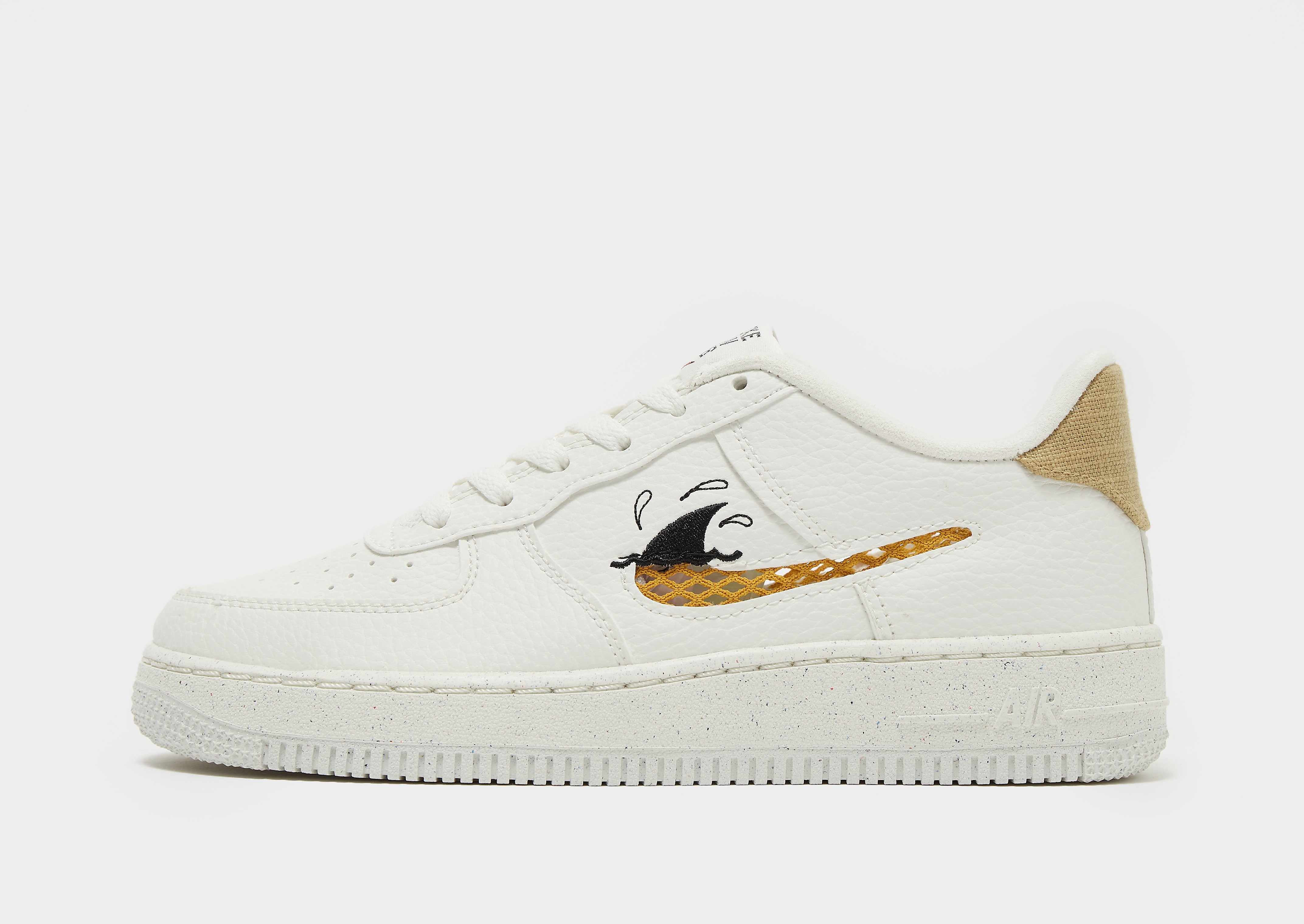 

Nike Air Force 1 07 LV8 Junior - Sail/Black/Wheatgrass/Sanded Gold - Kids, Sail/Black/Wheatgrass/Sanded Gold
