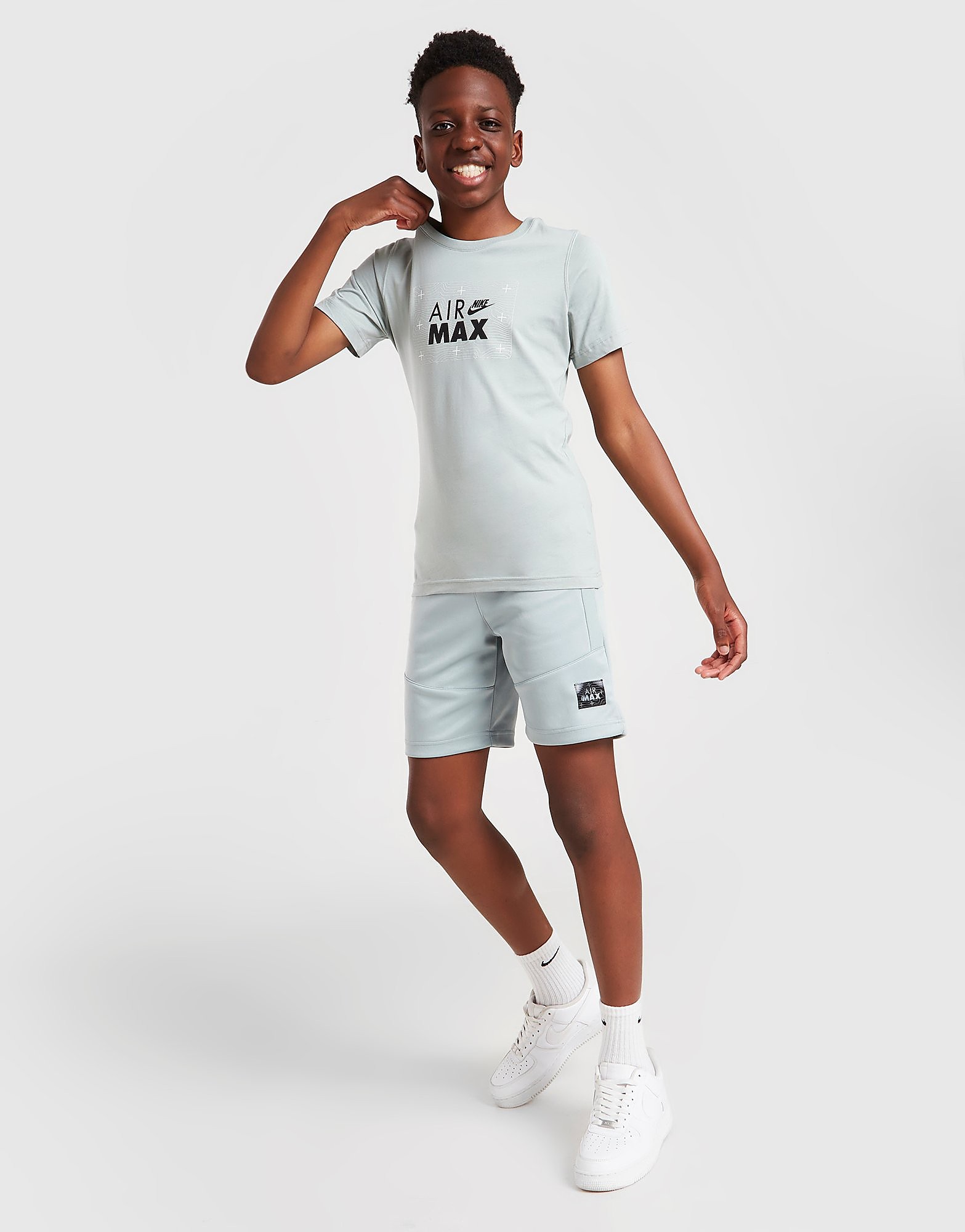 

Nike Air Max Shorts Junior - Only at JD - Dusty Sage/Dusty Sage/Black - Kids, Dusty Sage/Dusty Sage/Black