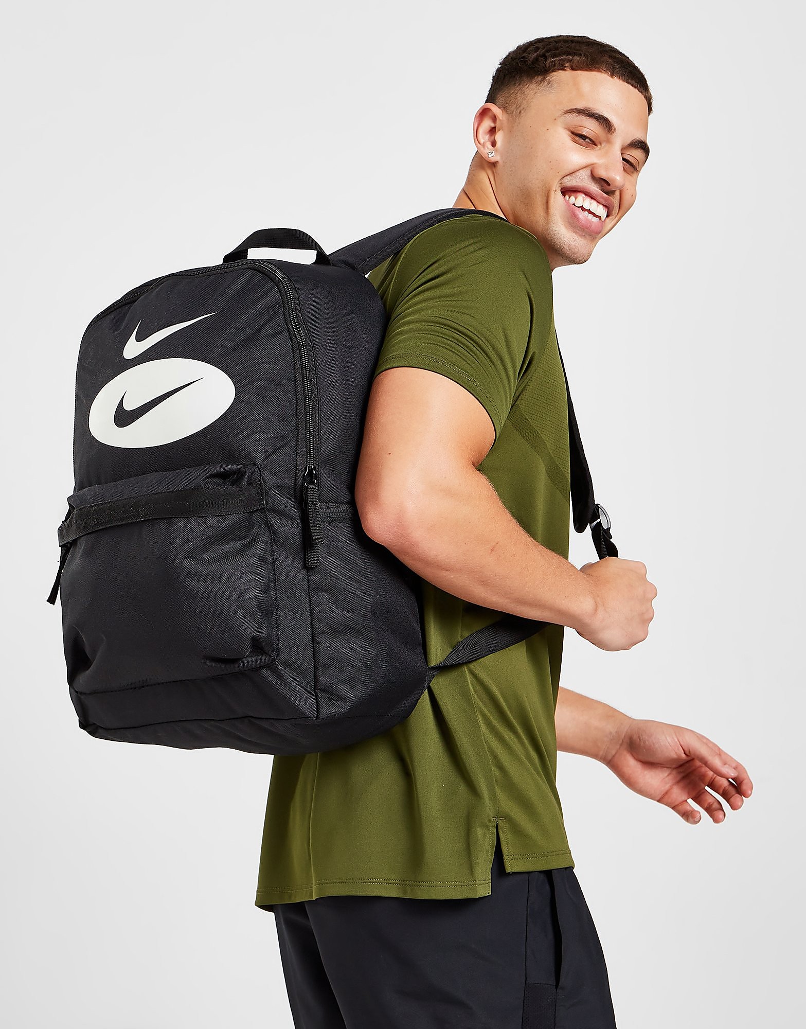 

Nike Heritage Swoosh Backpack - Black/Black/Summit White - Womens, Black/Black/Summit White