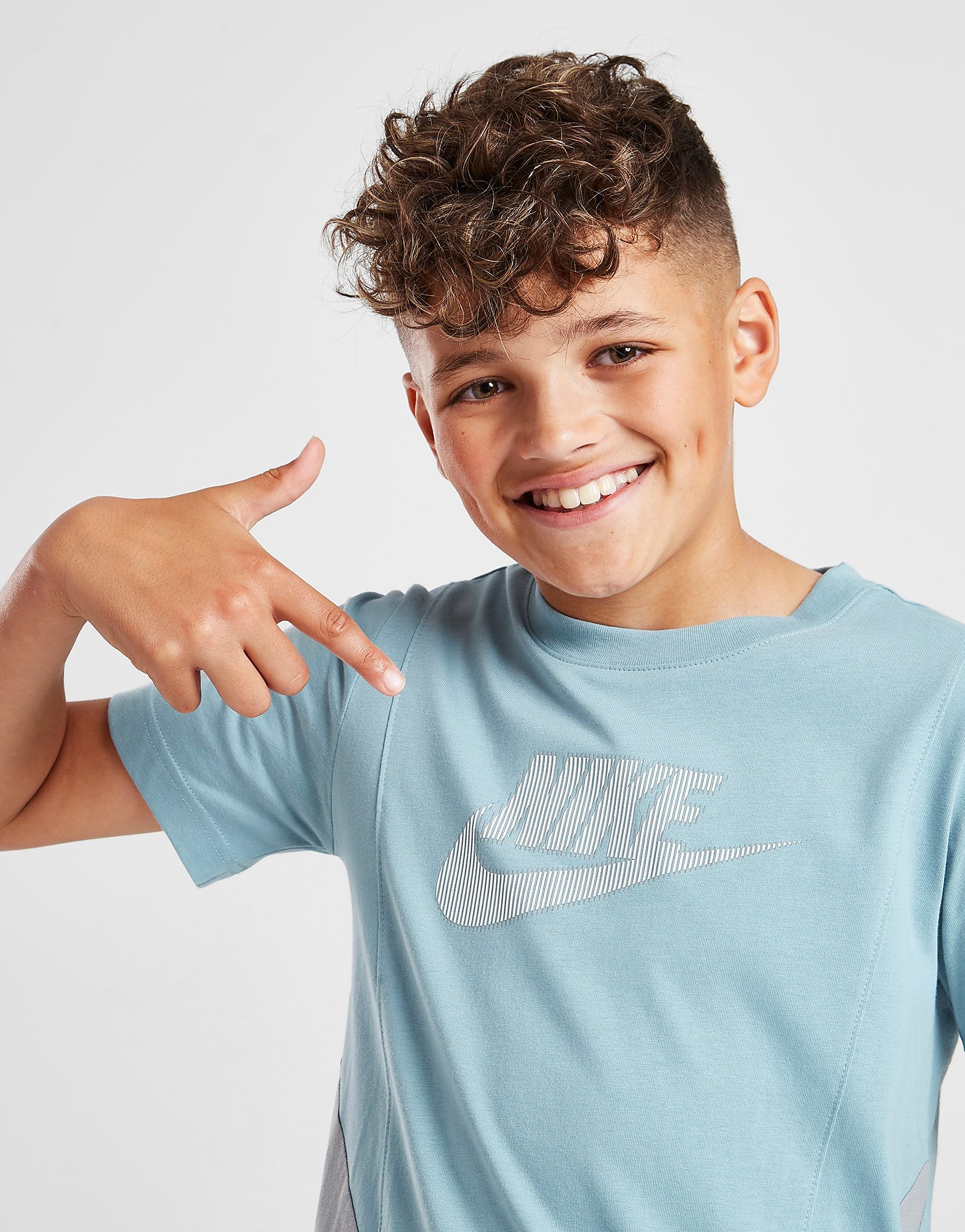 

Nike Hybrid T-Shirt Junior - Only at JD - Worn Blue/Particle Grey/Worn Blue/Sail - Kids, Worn Blue/Particle Grey/Worn Blue/Sail