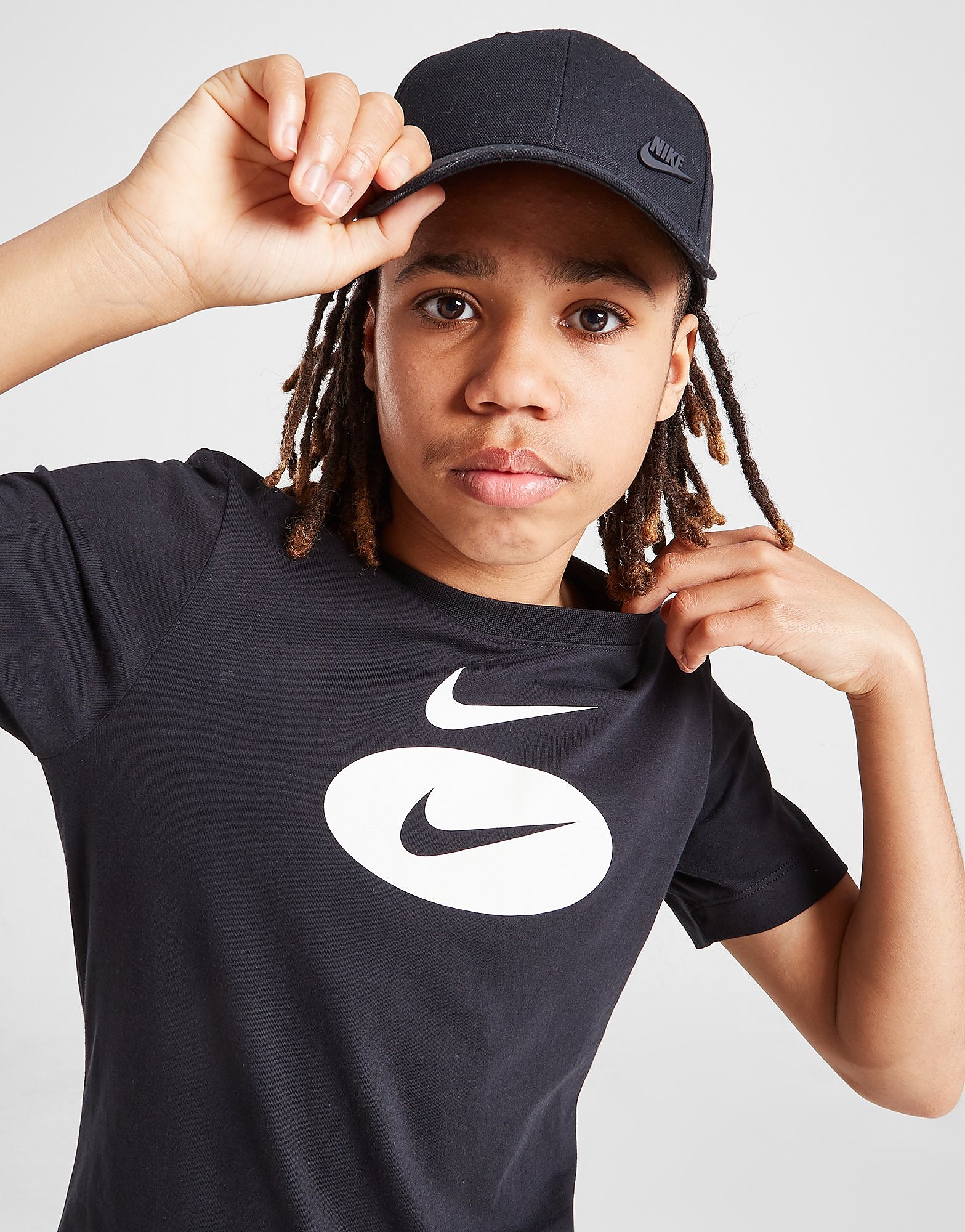 

Nike Oval Swoosh T-Shirt Junior - Black - Kids, Black