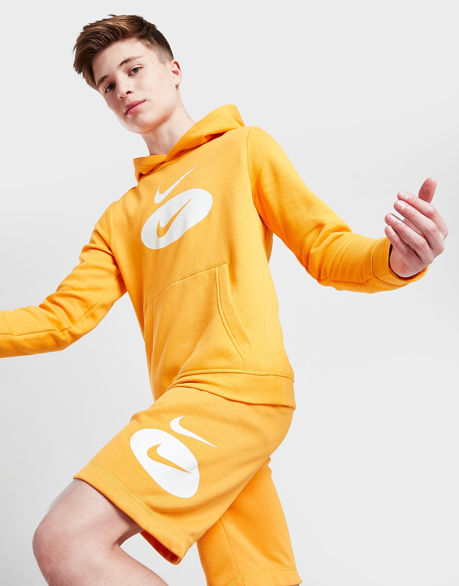 

Nike Oval Logo Swoosh Hoodie Junior - Kumquat/Kumquat/Sail - Kids, Kumquat/Kumquat/Sail