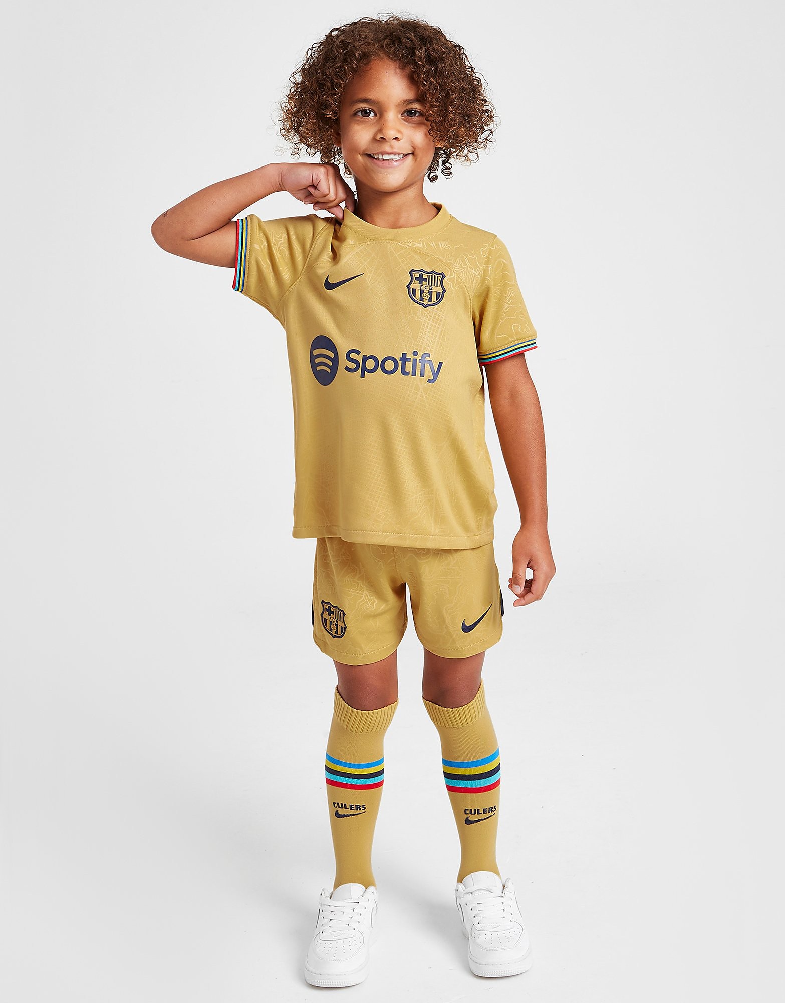 

Nike FC Barcelona 2022/23 Away Kit Children - Club Gold/Obsidian - Kids, Club Gold/Obsidian
