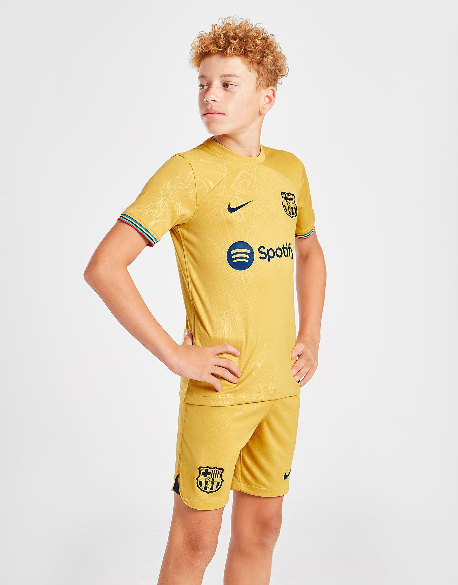 

Nike FC Barcelona 2022/23 Away Shorts Junior - Club Gold/Obsidian/Obsidian - Kids, Club Gold/Obsidian/Obsidian