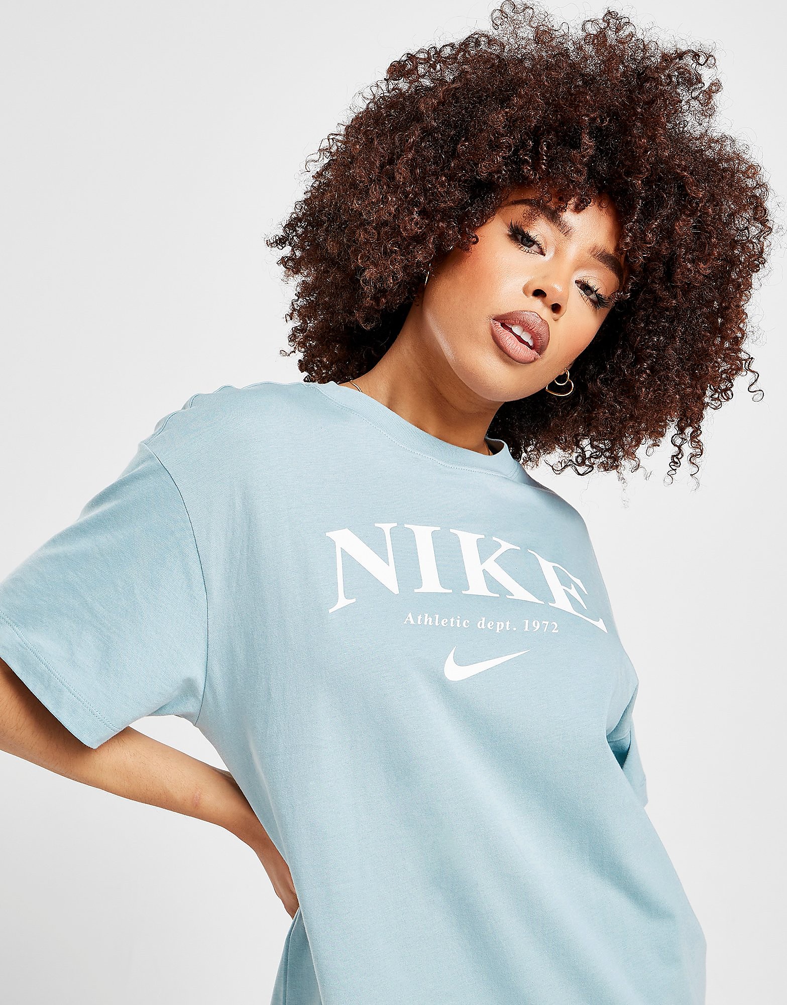 

Nike Sportswear Short-Sleeve Graphic Dress - Ocean Cube/White - Womens, Ocean Cube/White